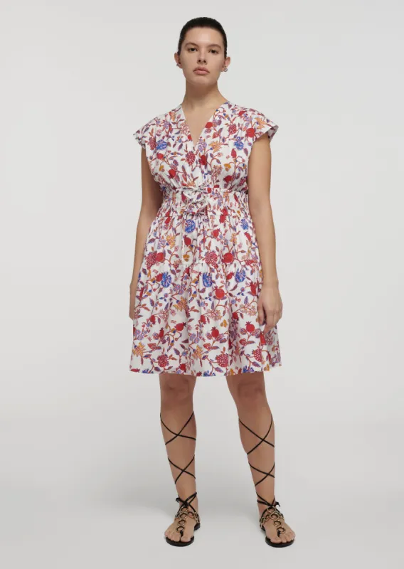 Tora V-Neck Dress - White Multi sold by Derek Lam