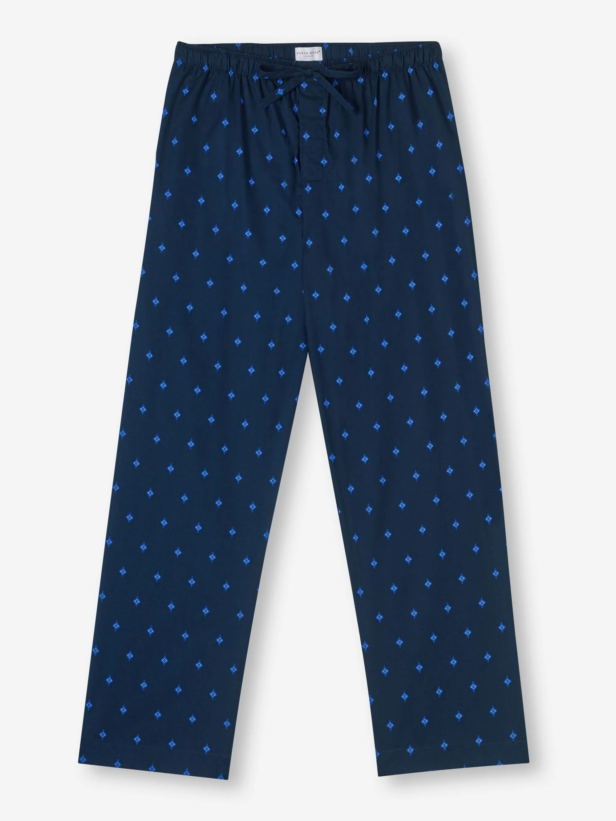 Men's Lounge Trousers Nelson 98 Cotton Batiste Navy sold by Derek Rose product image thumbnail 2