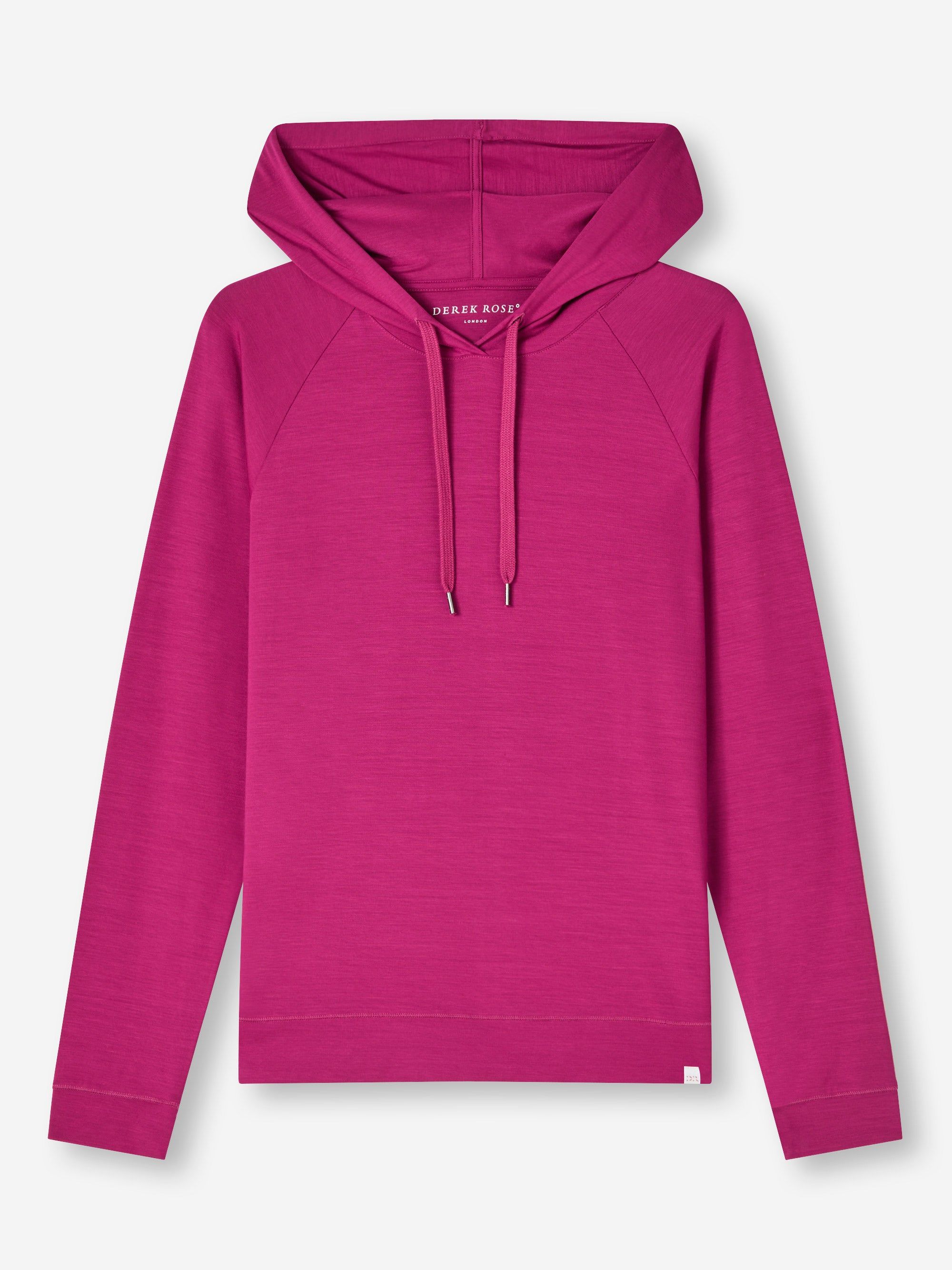 Women's Pullover Hoodie Basel Micro Modal Stretch Berry sold by Derek Rose product image thumbnail 2
