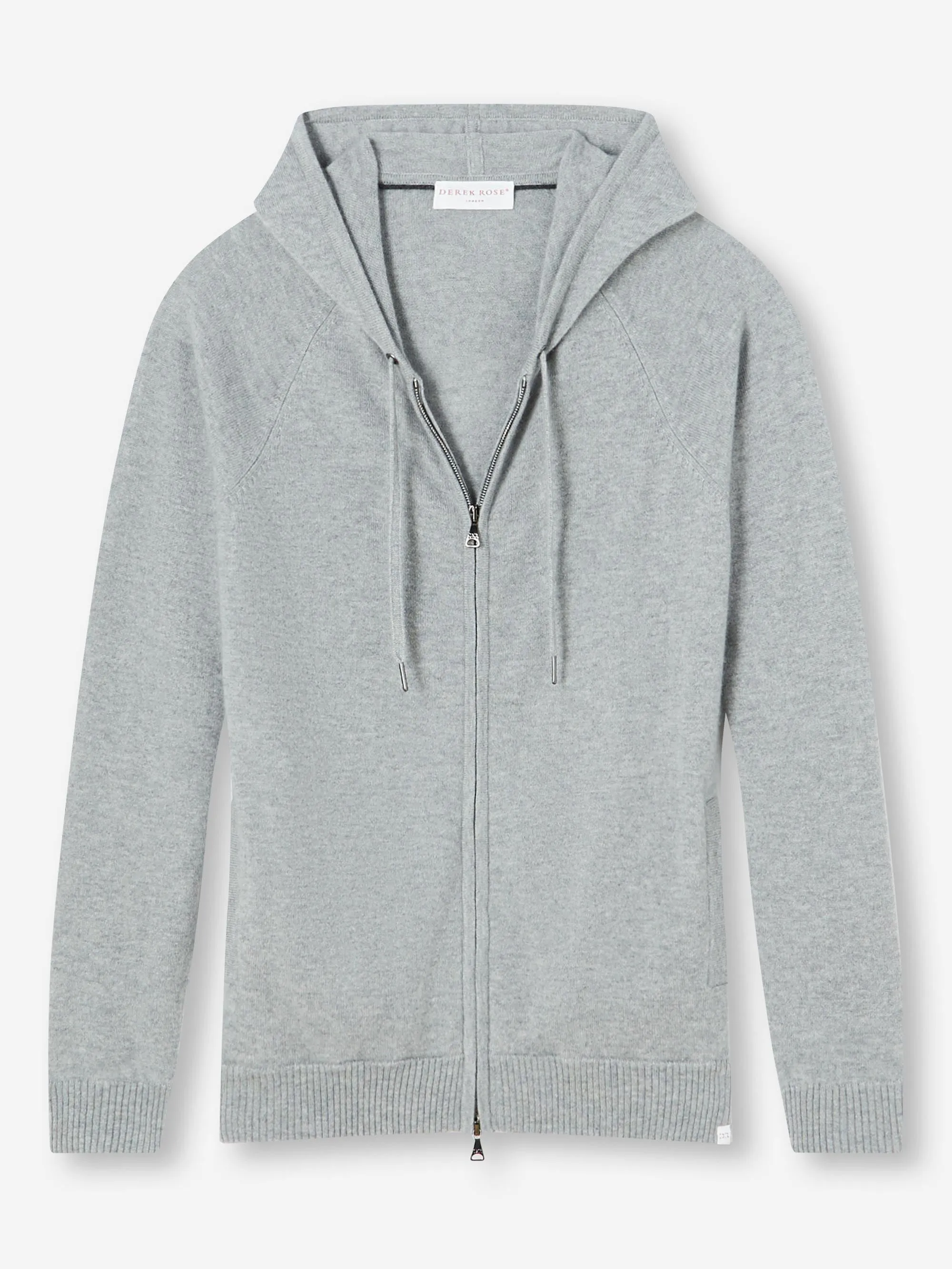 Men's Hoodie Finley Cashmere Silver sold by Derek Rose product image thumbnail 3