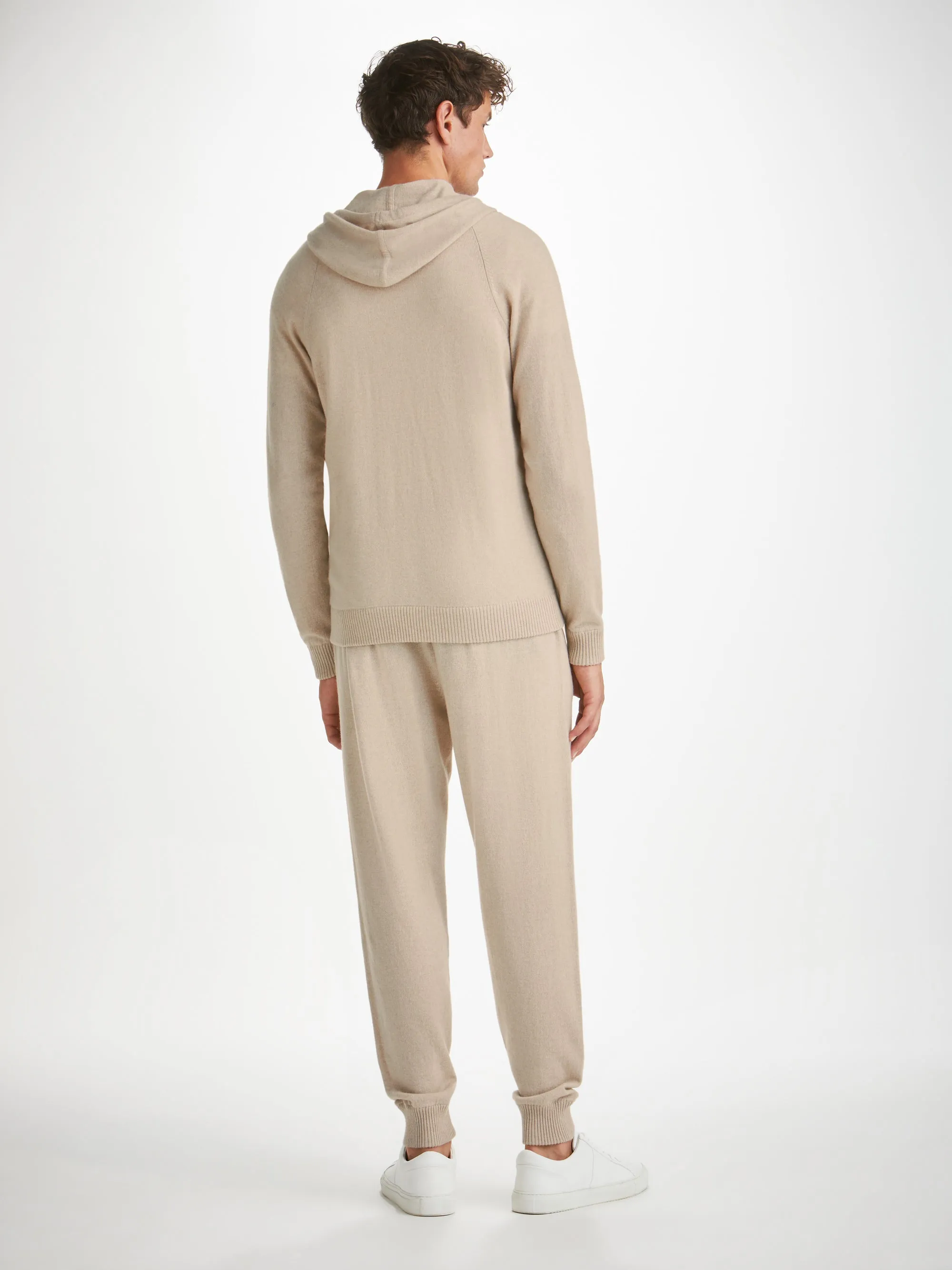 Men's Hoodie Finley Cashmere Oat sold by Derek Rose product image thumbnail 4