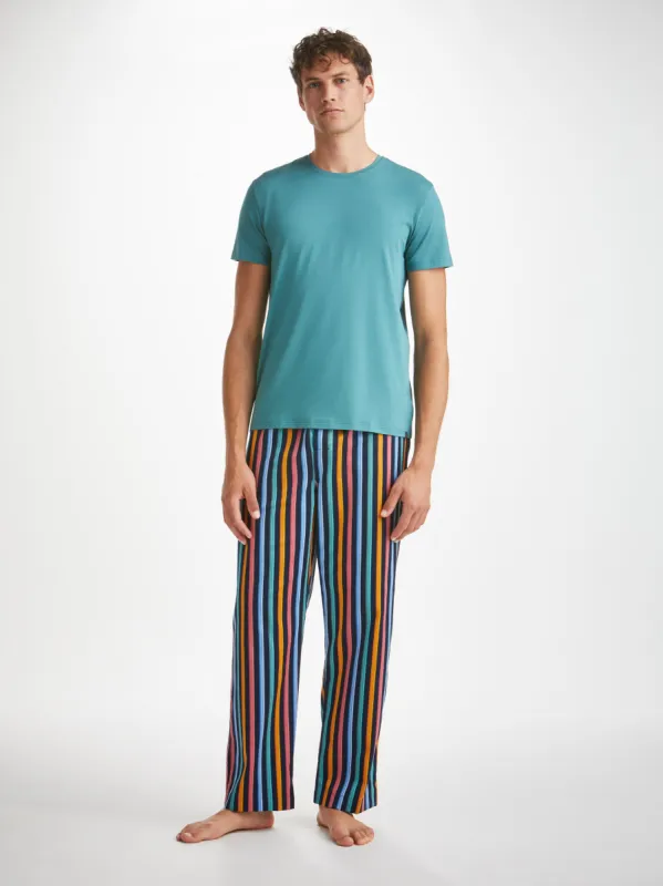 Men's Lounge Trousers Wellington 56 Cotton Multi sold by Derek Rose