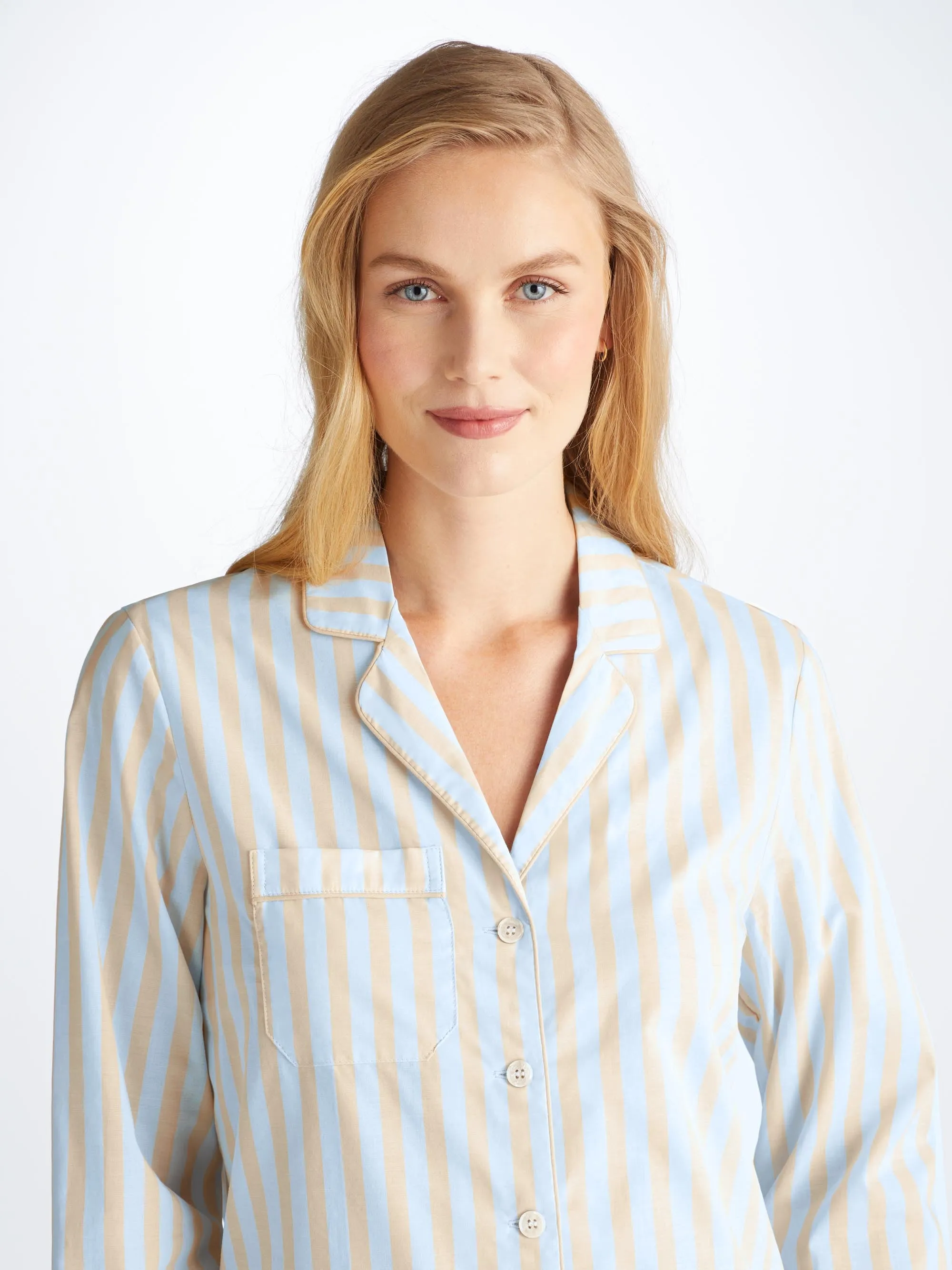 Women's Pajamas Amalfi 20 Cotton Batiste Blue sold by Derek Rose