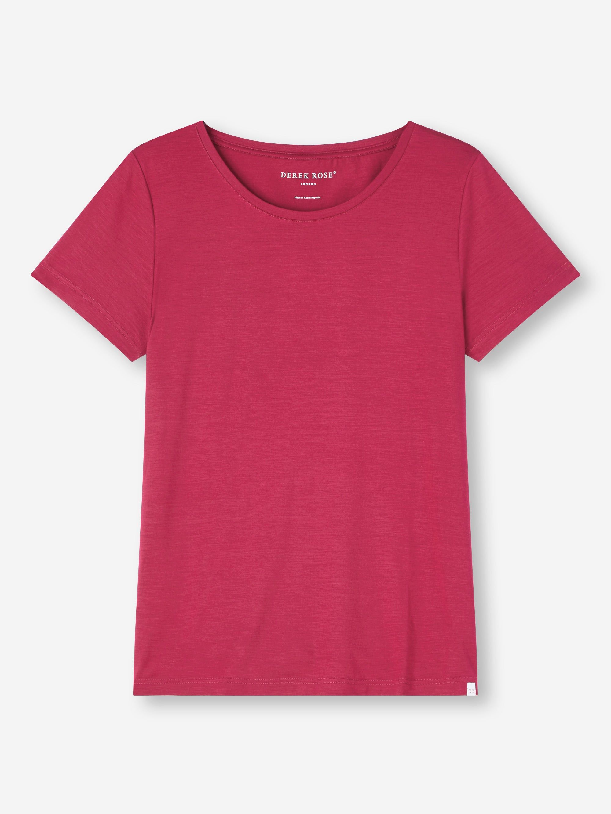 Women's T-Shirt Lara Micro Modal Stretch Berry sold by Derek Rose product image thumbnail 2