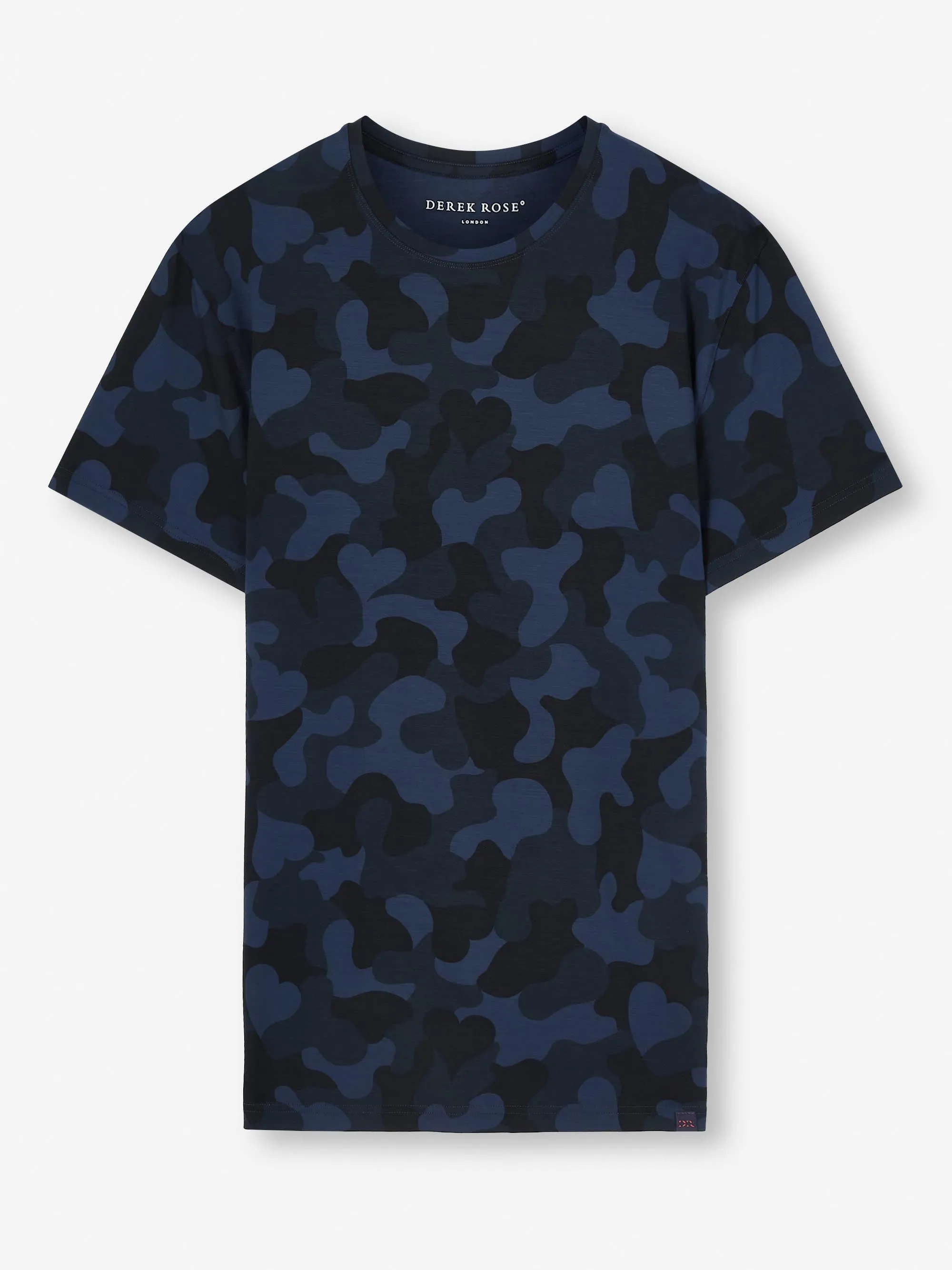 Men's T-Shirt London 11 Micro Modal Navy sold by Derek Rose product image thumbnail 2