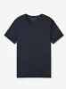 Men's V-Neck T-Shirt Basel Micro Modal Stretch Navy sold by Derek Rose