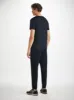 Men's V-Neck T-Shirt Basel Micro Modal Stretch Navy sold by Derek Rose