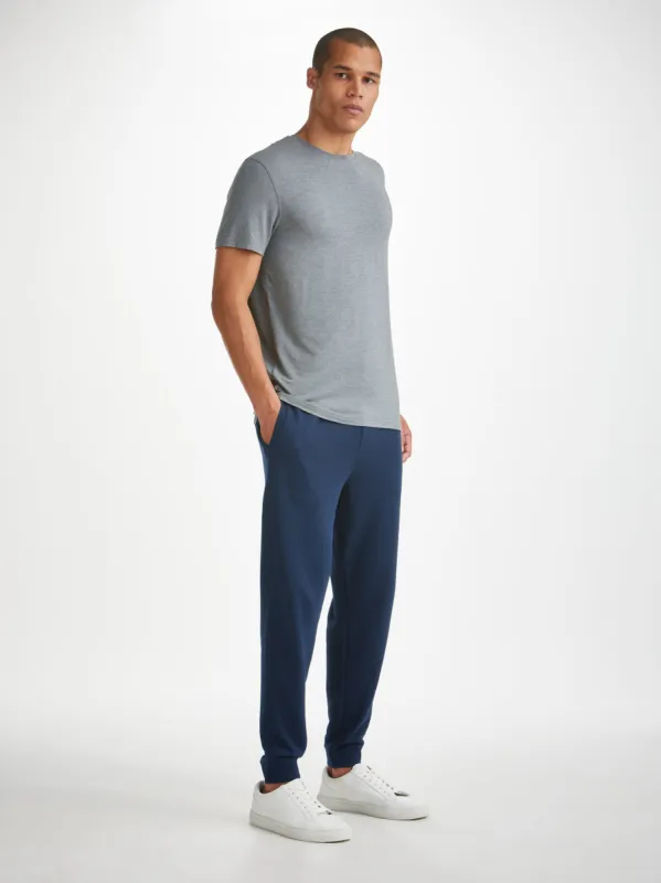 Men's Sweatpants Quinn Cotton Modal Navy sold by Derek Rose