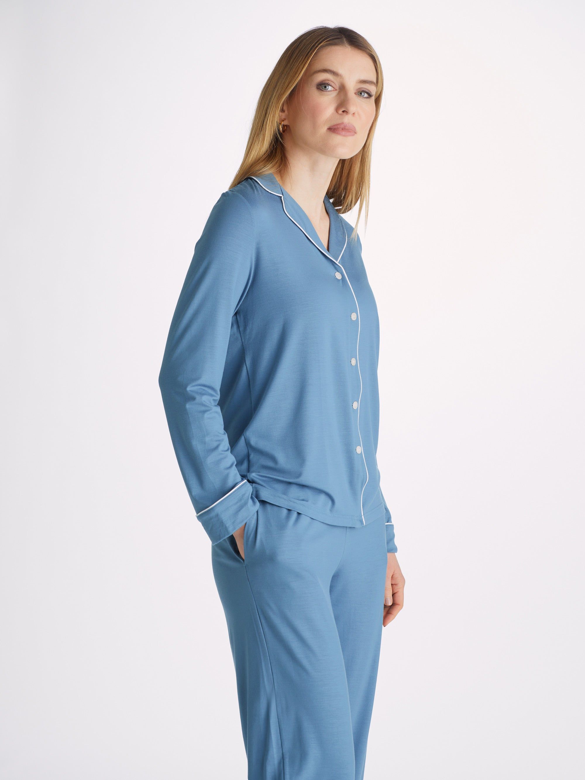 Women's Pyjamas Lara Micro Modal Stretch Denim sold by Derek Rose product image thumbnail 5