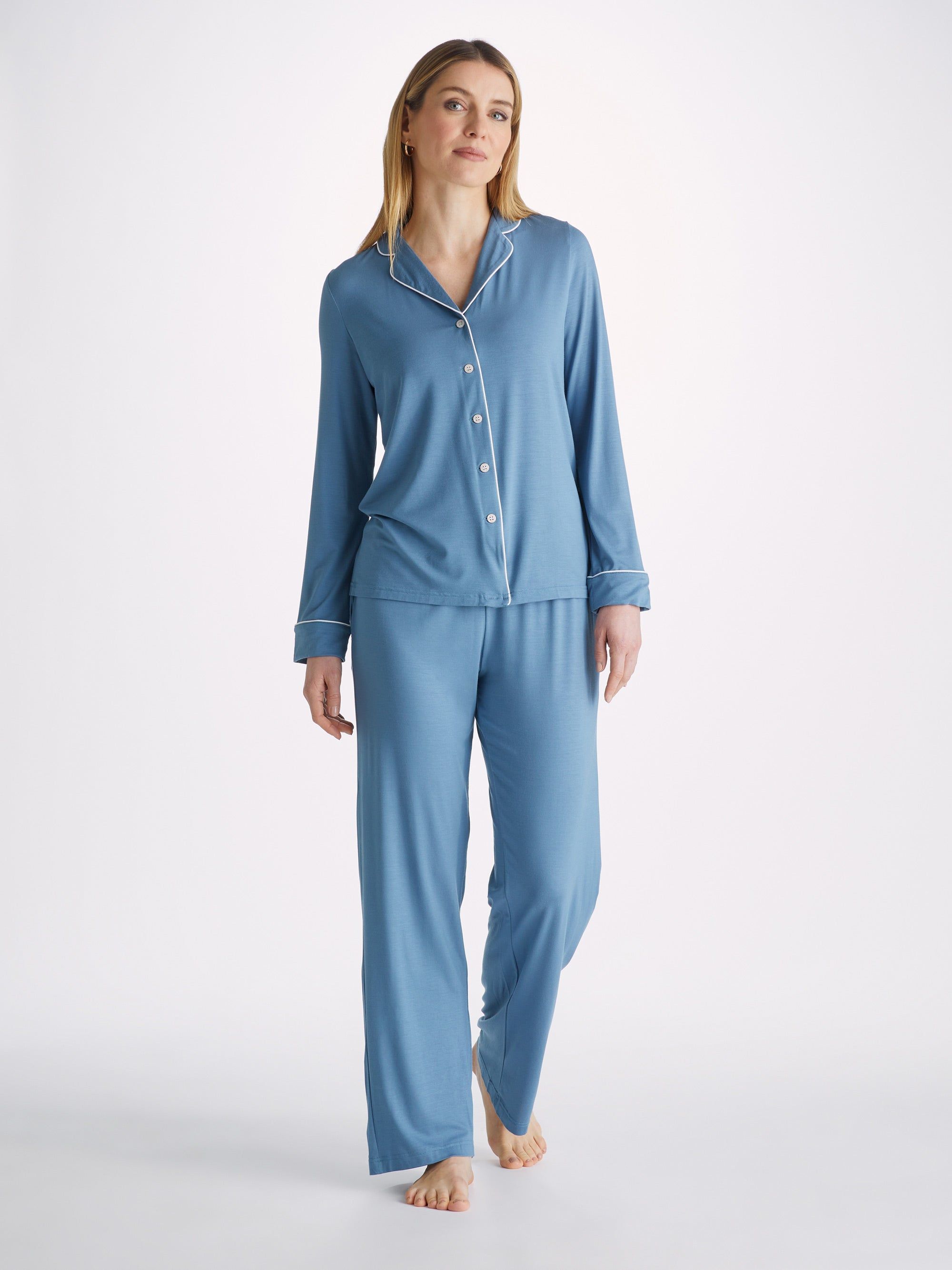 Women's Pyjamas Lara Micro Modal Stretch Denim sold by Derek Rose product image thumbnail 3