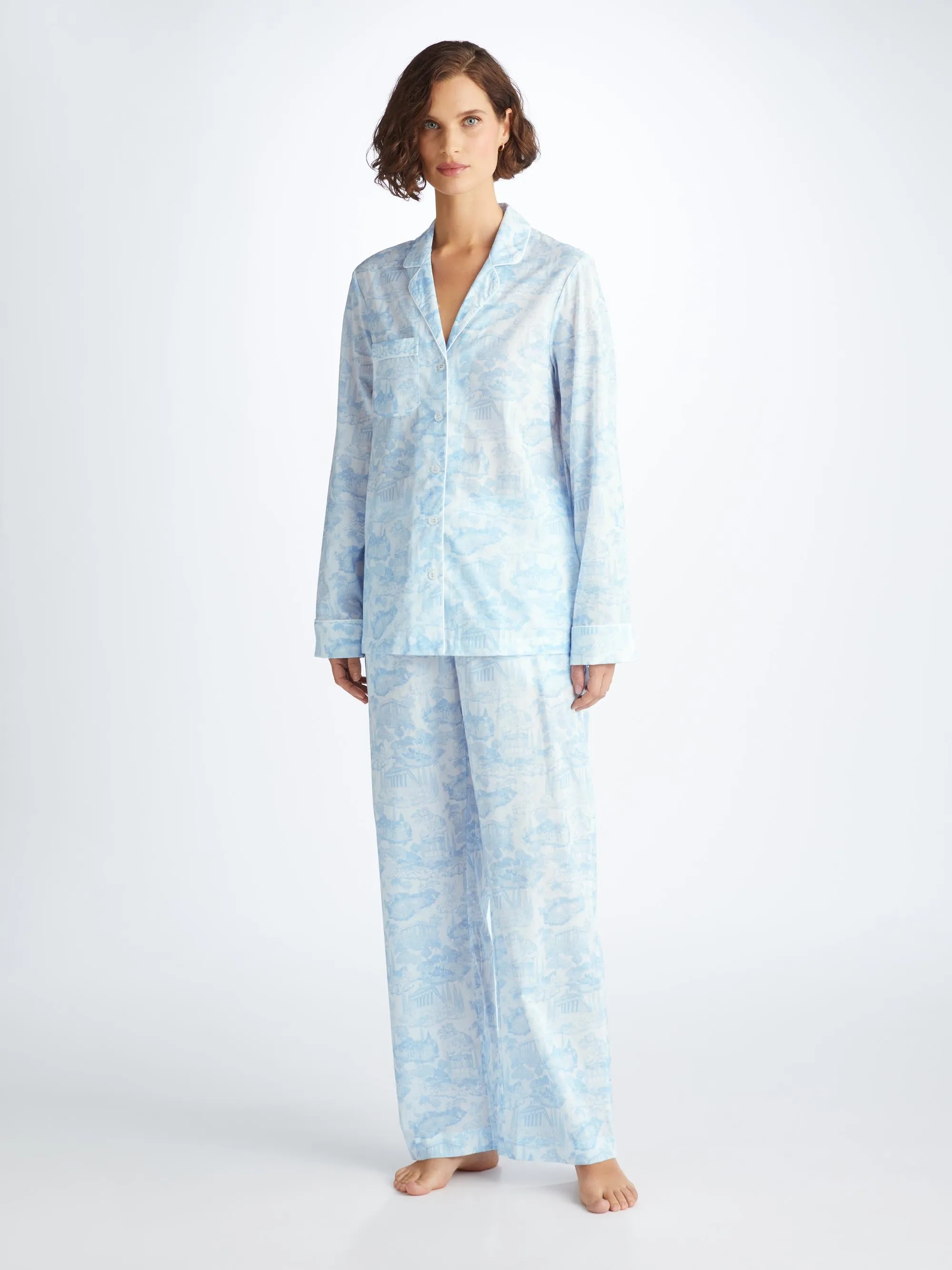 Women's Pajamas Ledbury 77 Cotton Batiste White sold by Derek Rose product image thumbnail 2