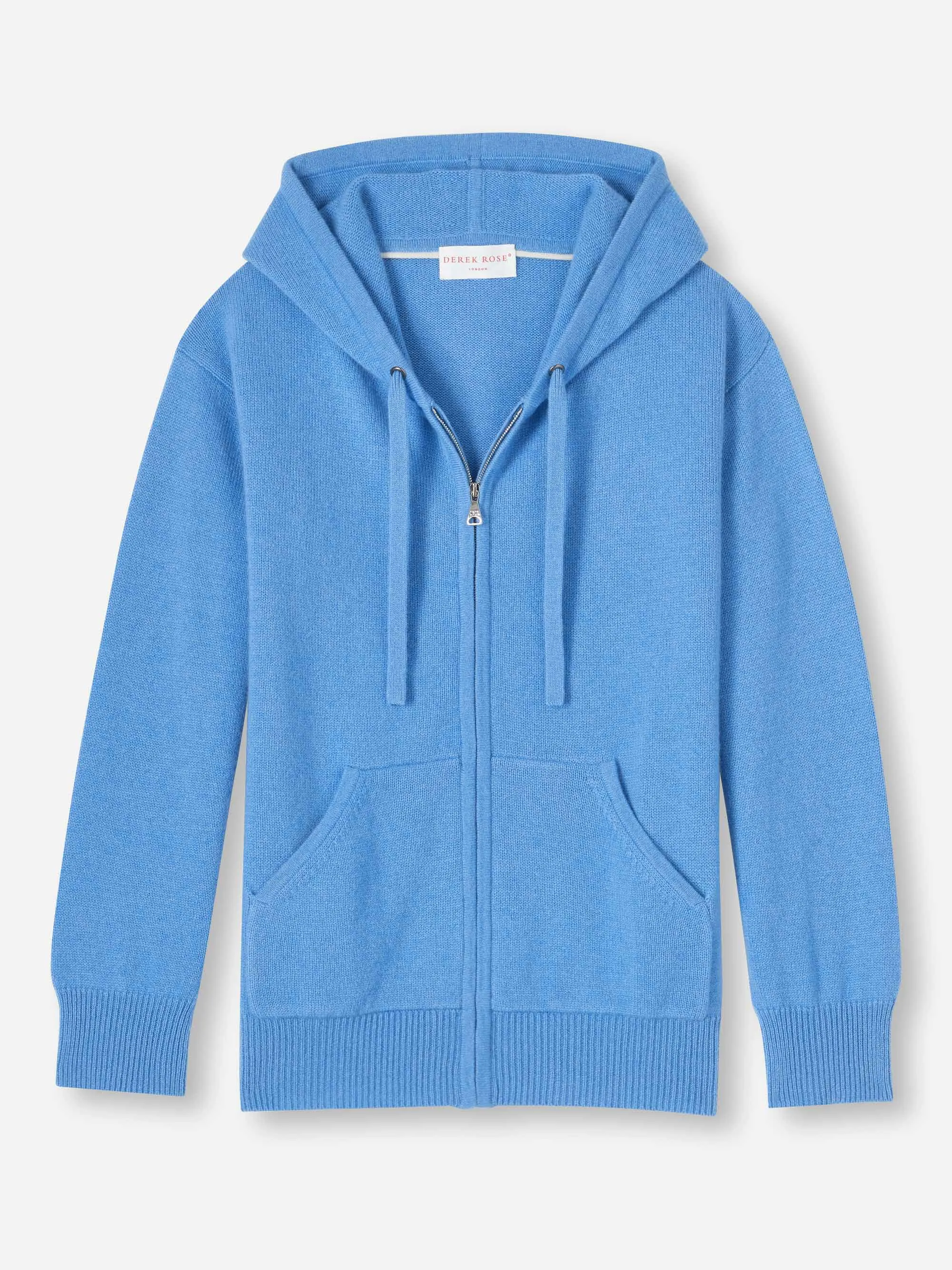 Women's Hoodie Daphne Cashmere Cornflower sold by Derek Rose product image thumbnail 2