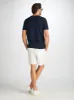 Men's V-Neck T-Shirt Riley Pima Cotton Navy sold by Derek Rose