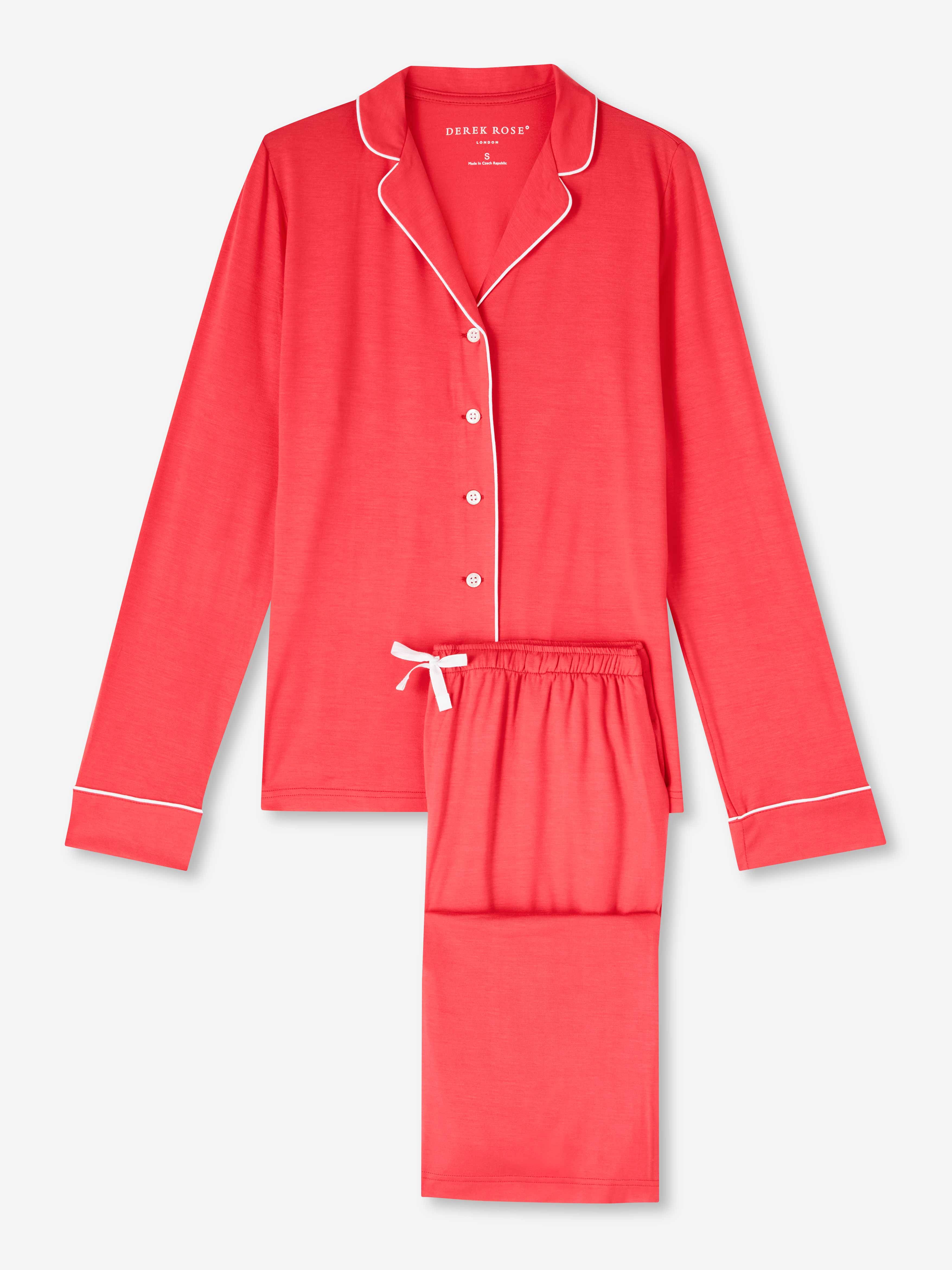 Women's Pyjamas Lara 2 Micro Modal Stretch Pink sold by Derek Rose product image thumbnail 2