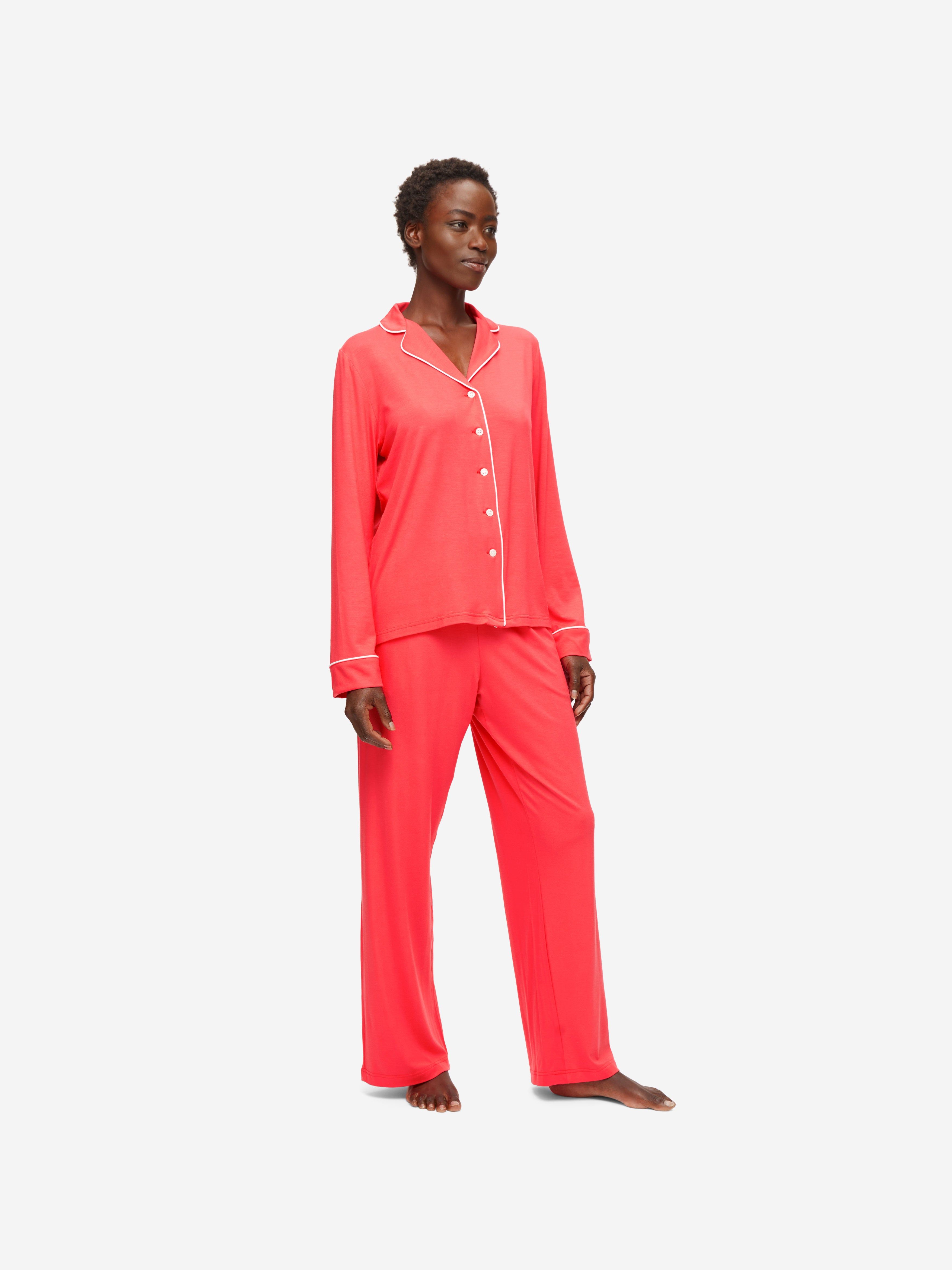 Women's Pyjamas Lara 2 Micro Modal Stretch Pink sold by Derek Rose product image thumbnail 3