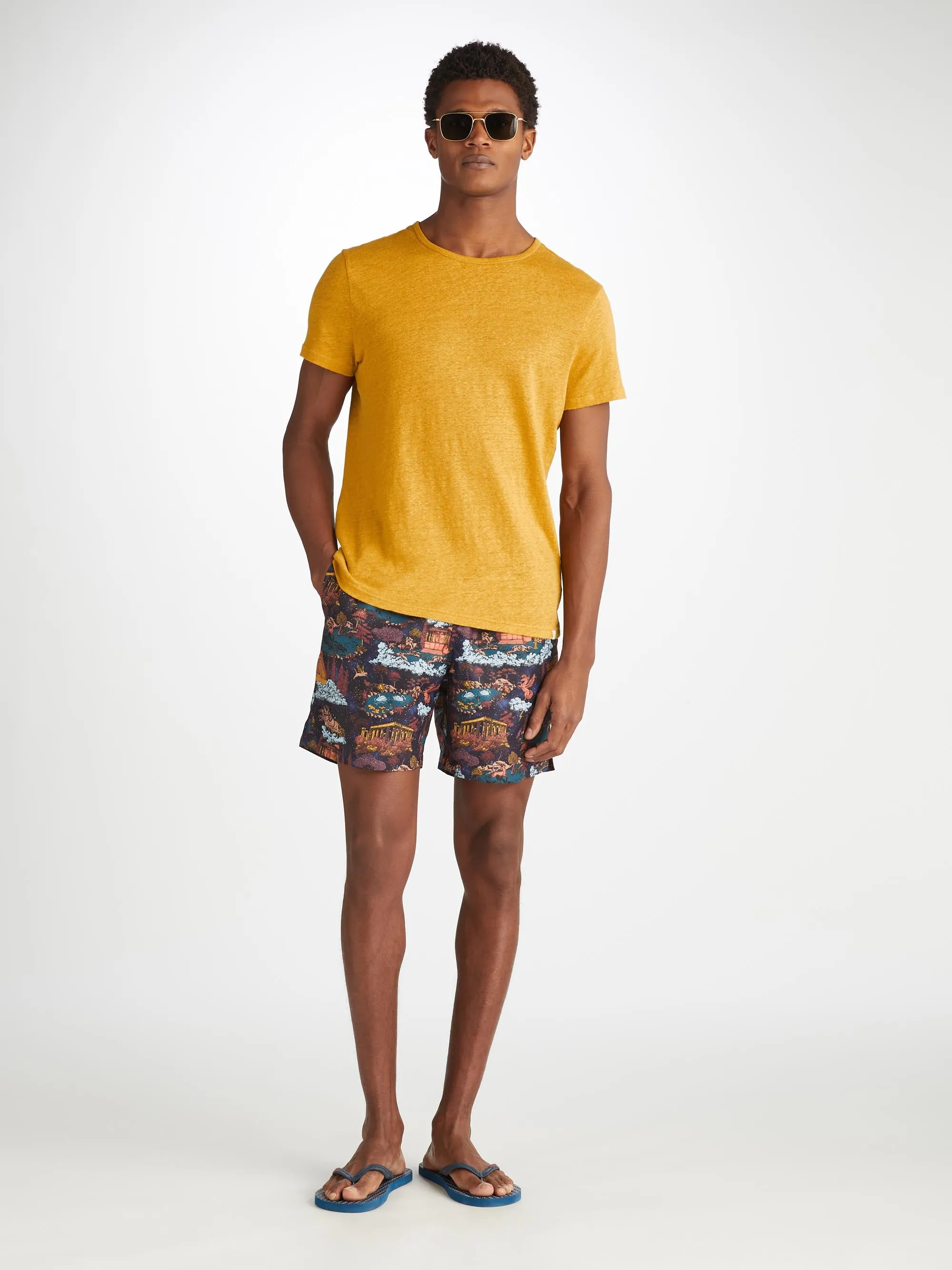 Men's T-Shirt Jordan Linen Mustard sold by Derek Rose product image thumbnail 3