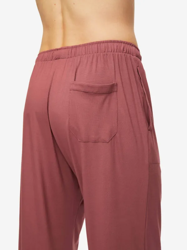 Men's Lounge Trousers Basel 13 Micro Modal Stretch Brown sold by Derek Rose