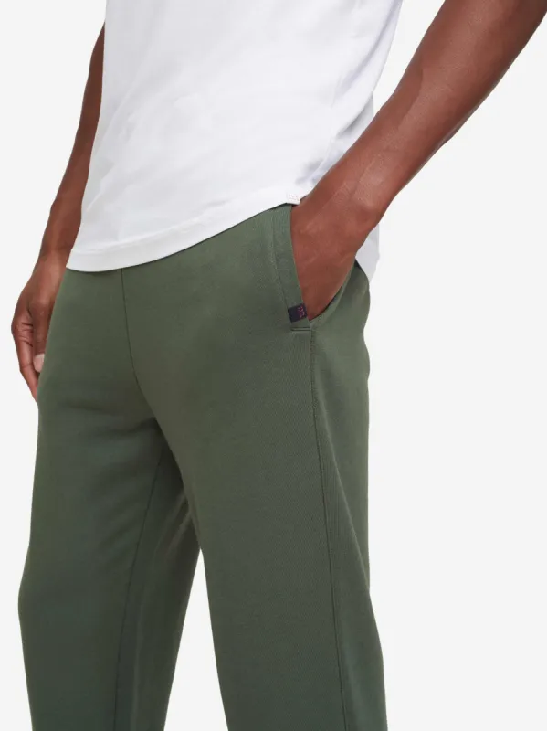 Men's Sweatpants Quinn Cotton Modal Green sold by Derek Rose
