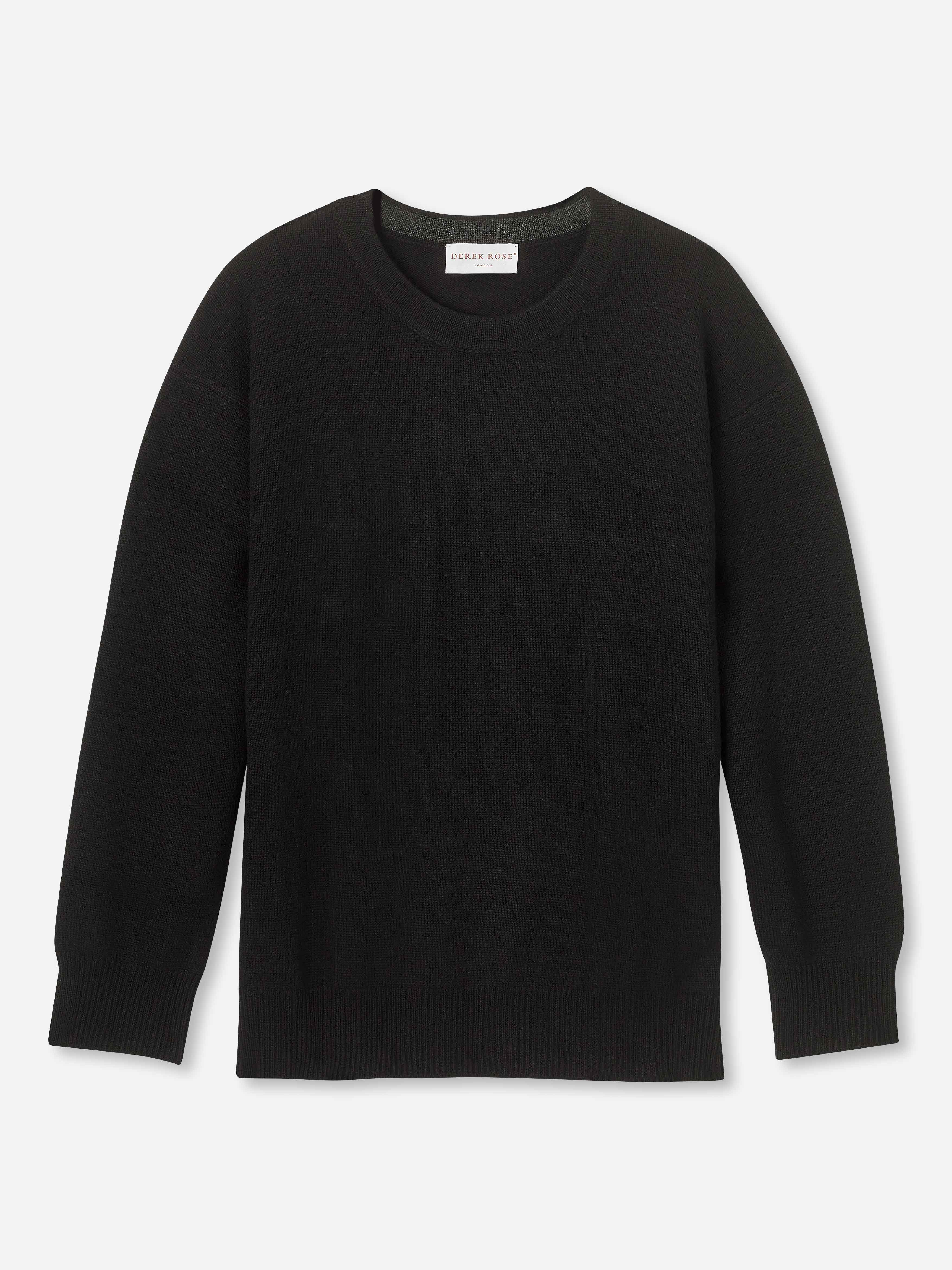 Women's Relaxed Sweater Daphne Cashmere Black sold by Derek Rose product image thumbnail 2