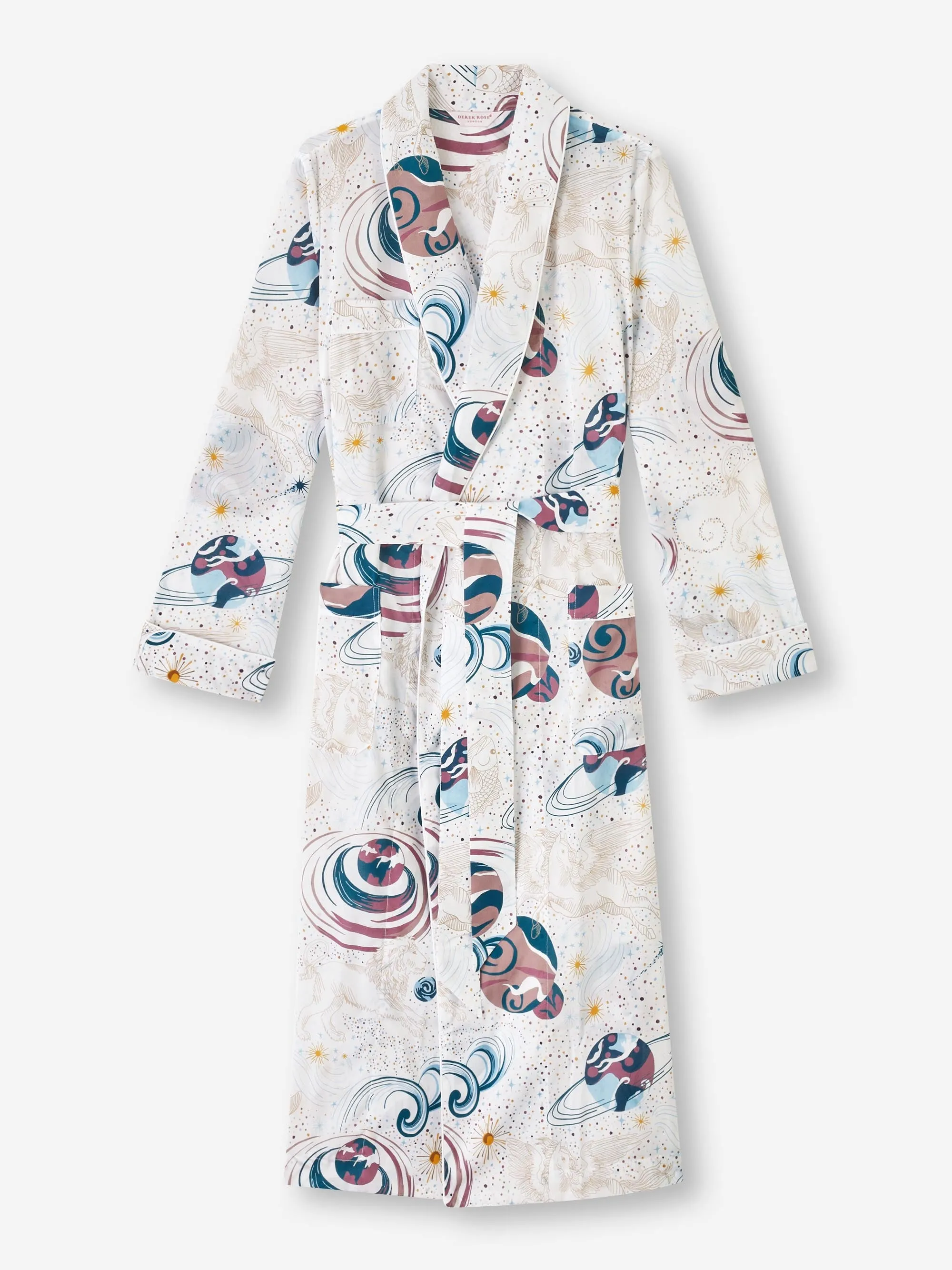 Women's Long Robe Ledbury 76 Cotton Batiste White sold by Derek Rose product image thumbnail 3