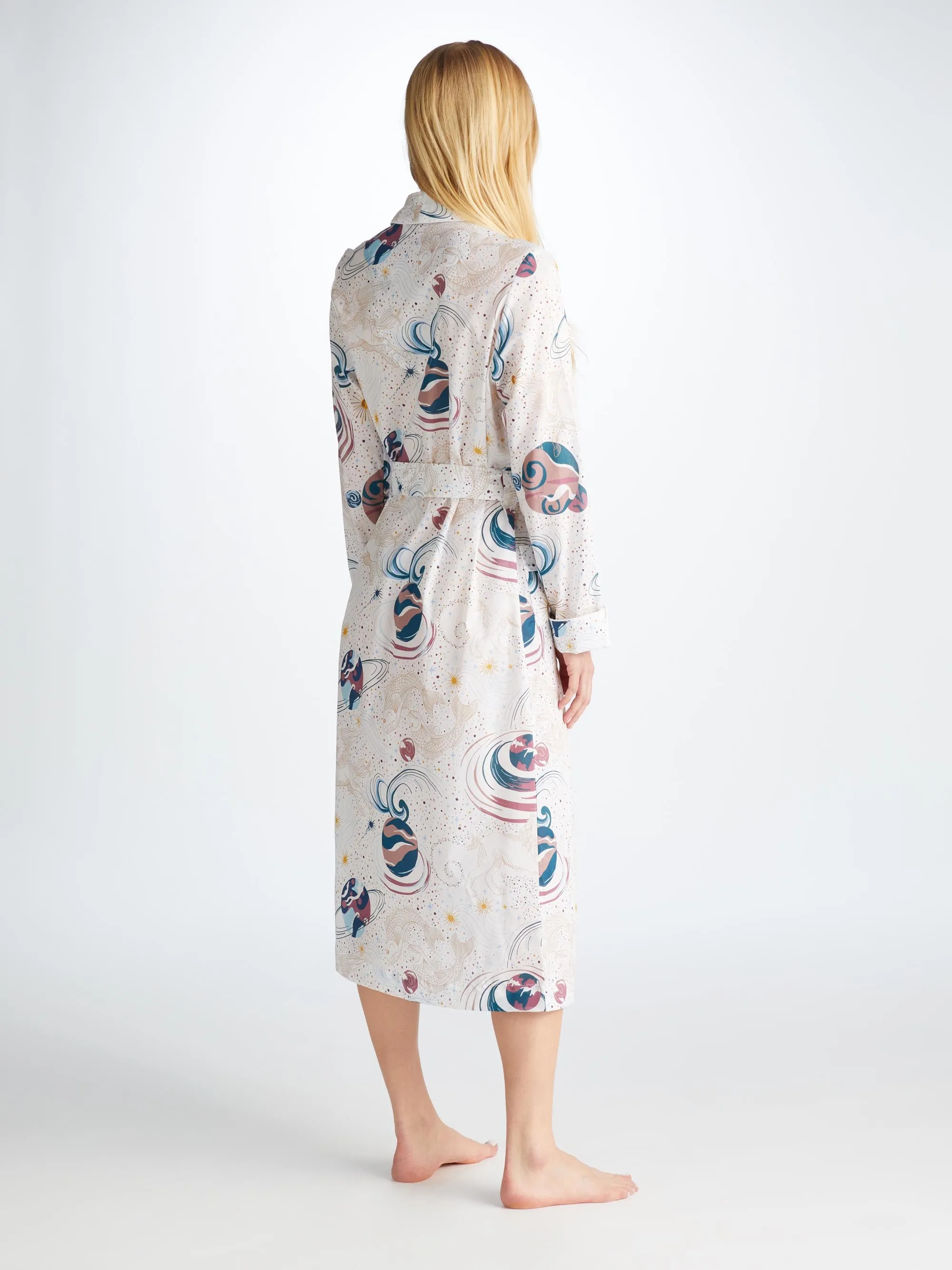 Women's Long Robe Ledbury 76 Cotton Batiste White sold by Derek Rose product image thumbnail 5