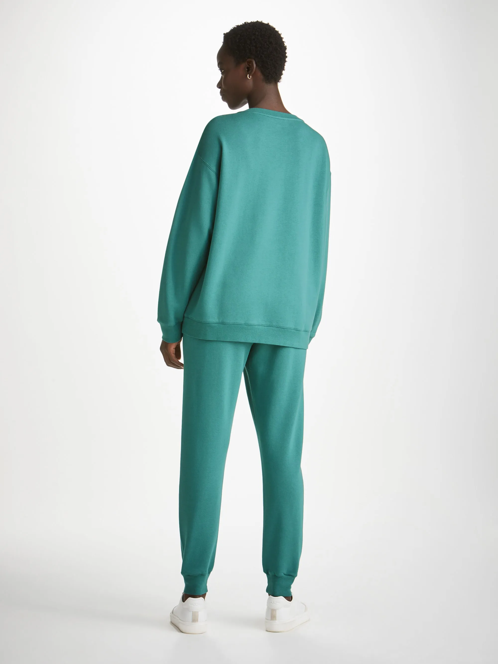 Women's Quinn Sweatshirt and Sweatpants Teal sold by Derek Rose product image thumbnail 2