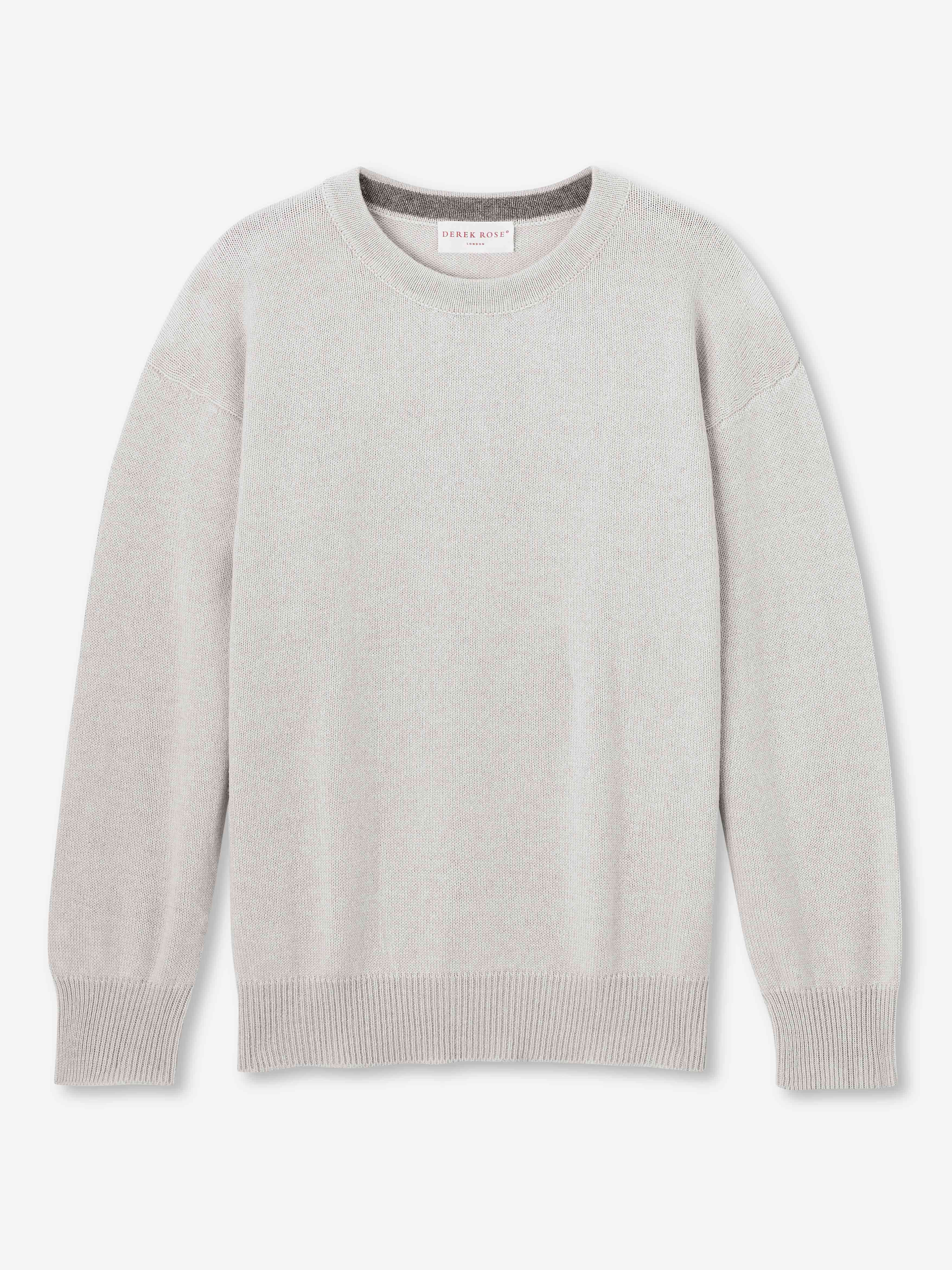 Women's Relaxed Sweater Daphne Cashmere Silver sold by Derek Rose product image thumbnail 2