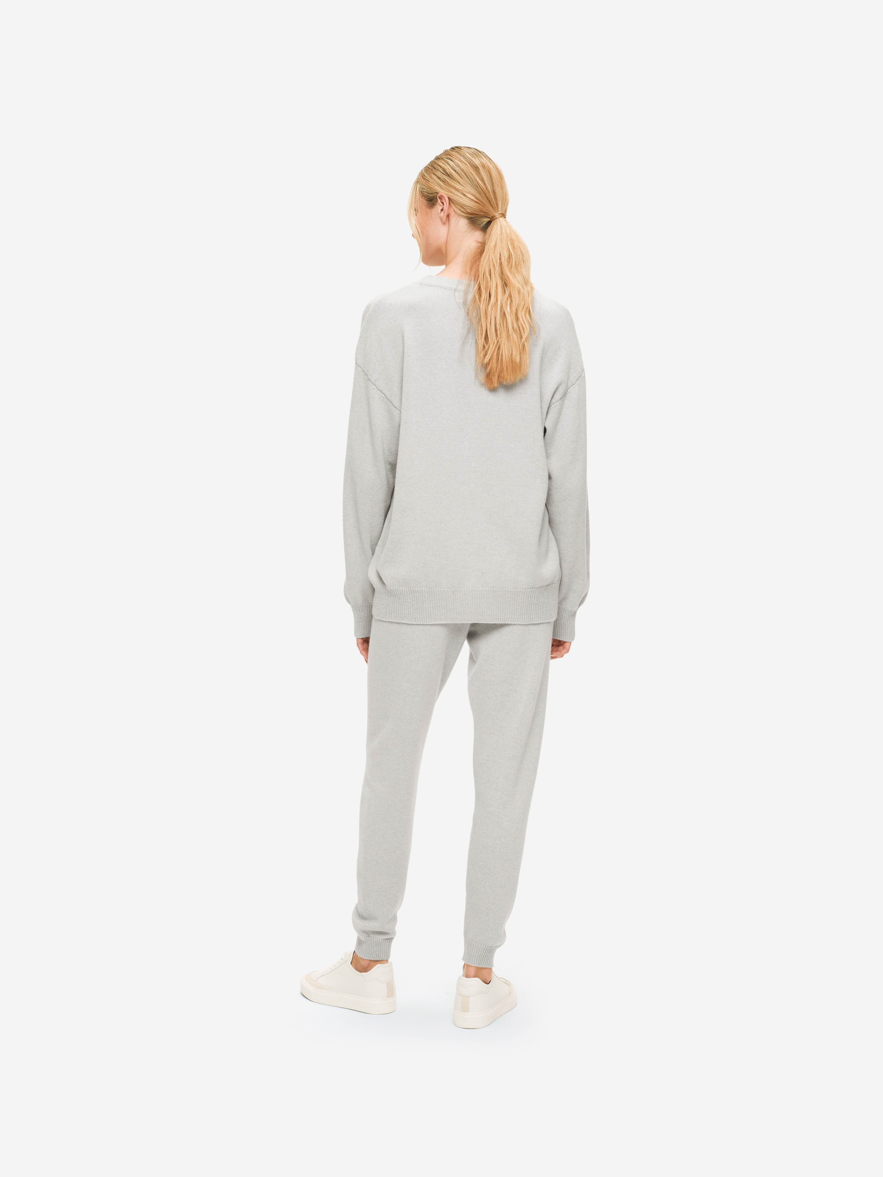 Women's Relaxed Sweater Daphne Cashmere Silver sold by Derek Rose product image thumbnail 4