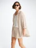 Women's Shirt Sicily Linen Sand sold by Derek Rose