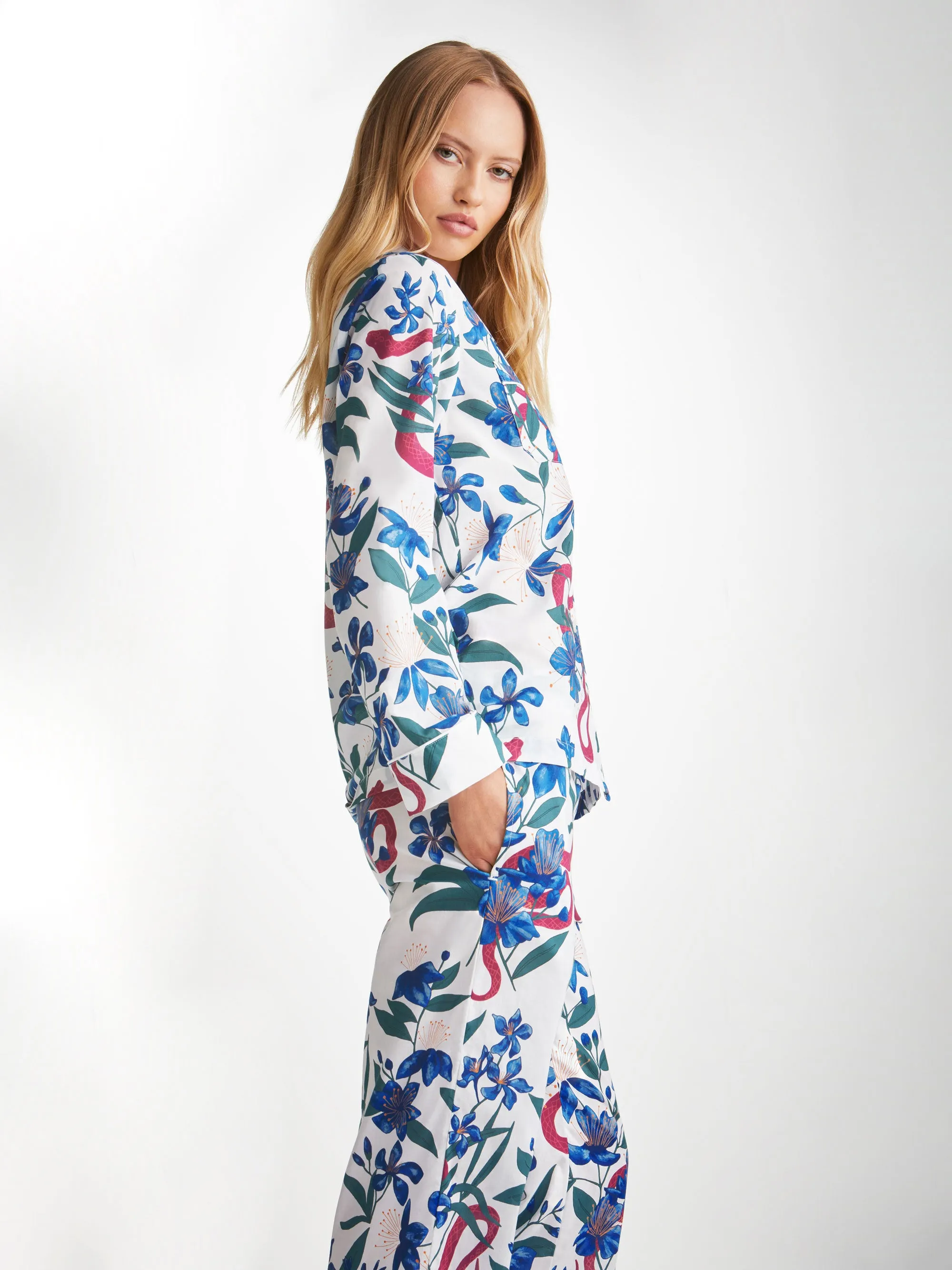 Women's Pyjamas Ledbury 68 Cotton Batiste Multi sold by Derek Rose product image thumbnail 3