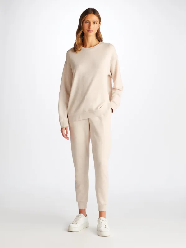 Women's Sweatpants Quinn Cotton Modal Oat sold by Derek Rose