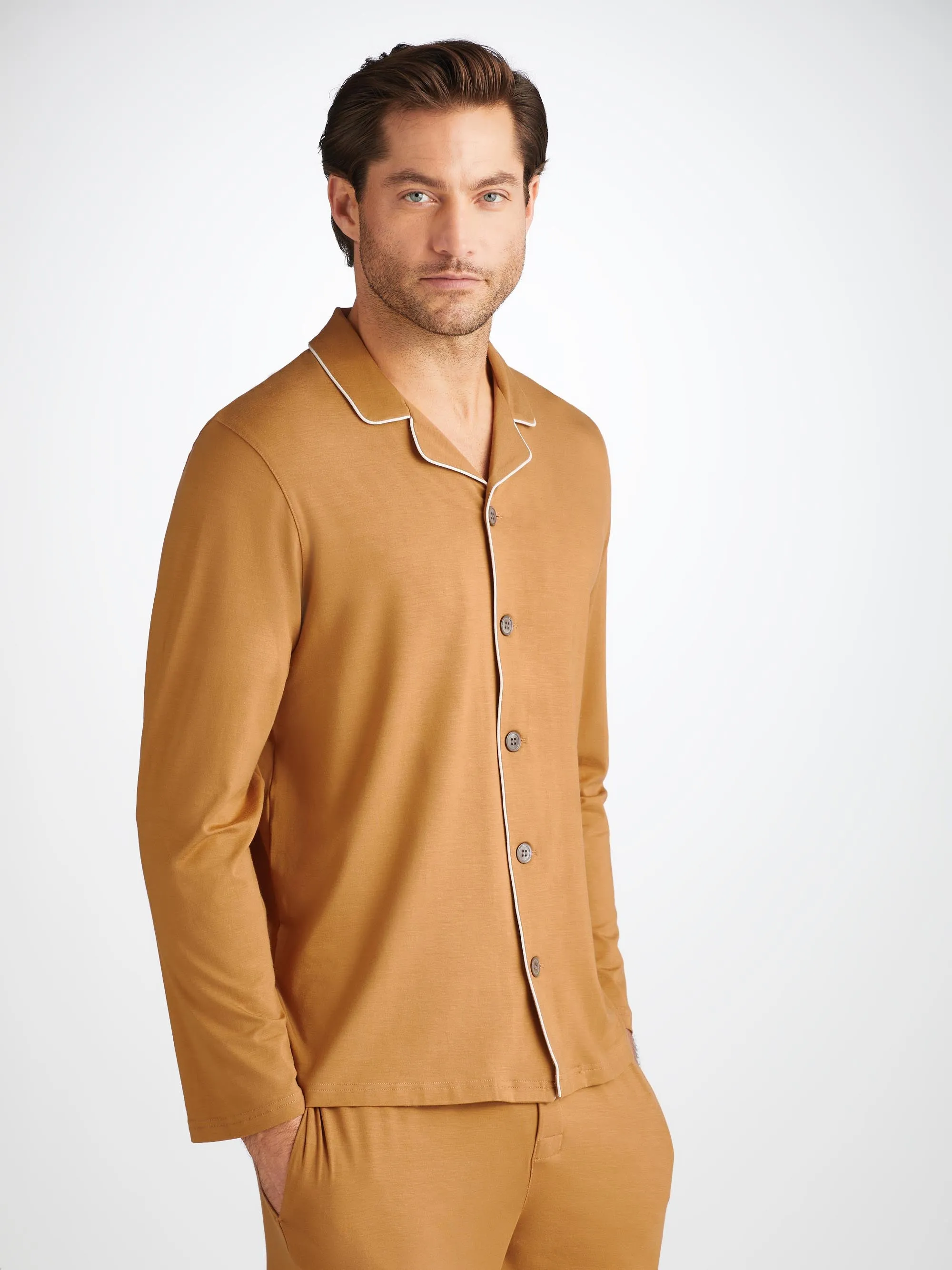 Men's Pajamas Basel Micro Modal Stretch Gold sold by Derek Rose
