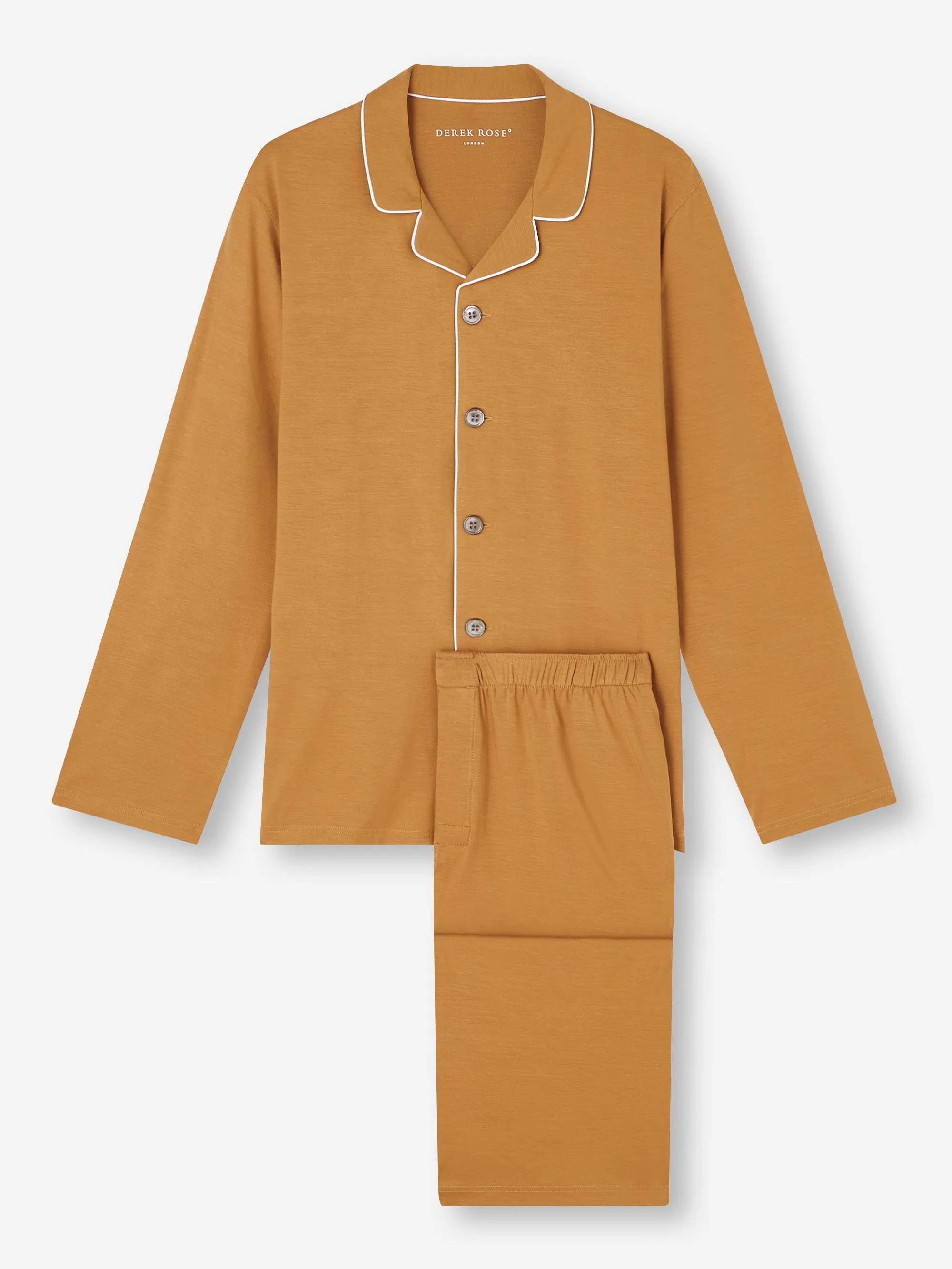 Men's Pajamas Basel Micro Modal Stretch Gold sold by Derek Rose product image thumbnail 2