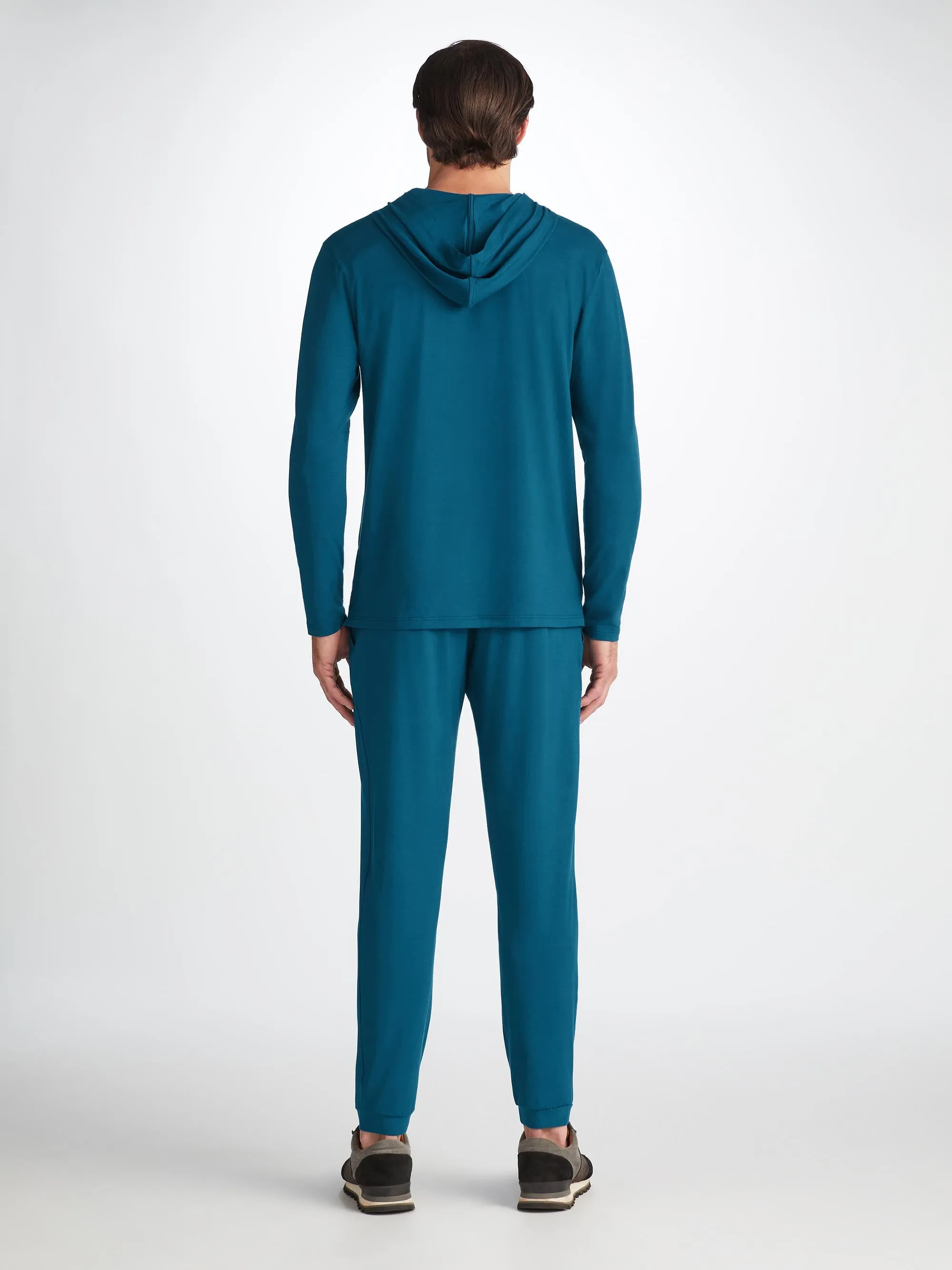 Men's Track Pants Basel Micro Modal Stretch Poseidon Blue sold by Derek Rose product image thumbnail 4