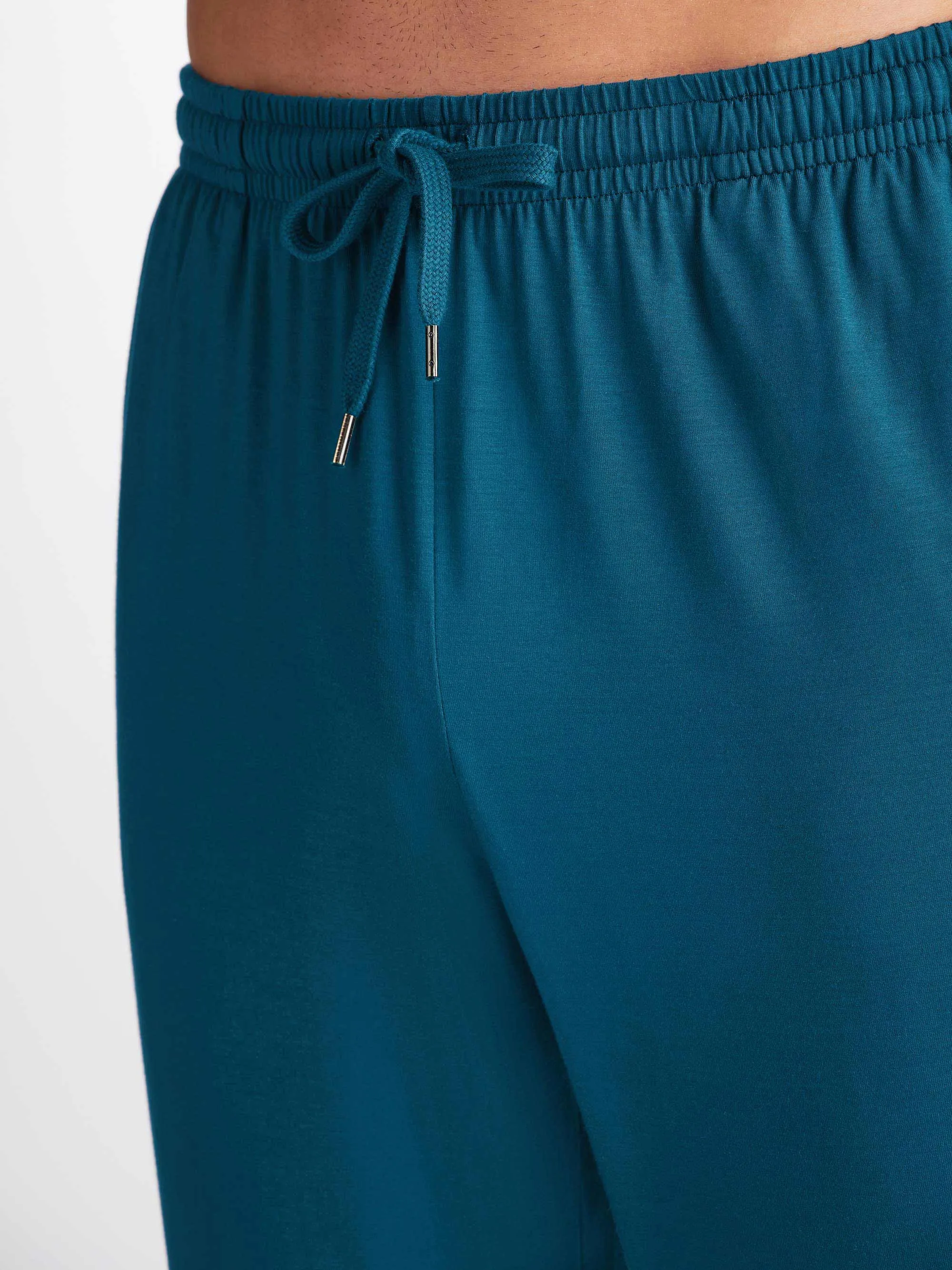 Men's Track Pants Basel Micro Modal Stretch Poseidon Blue sold by Derek Rose product image thumbnail 5