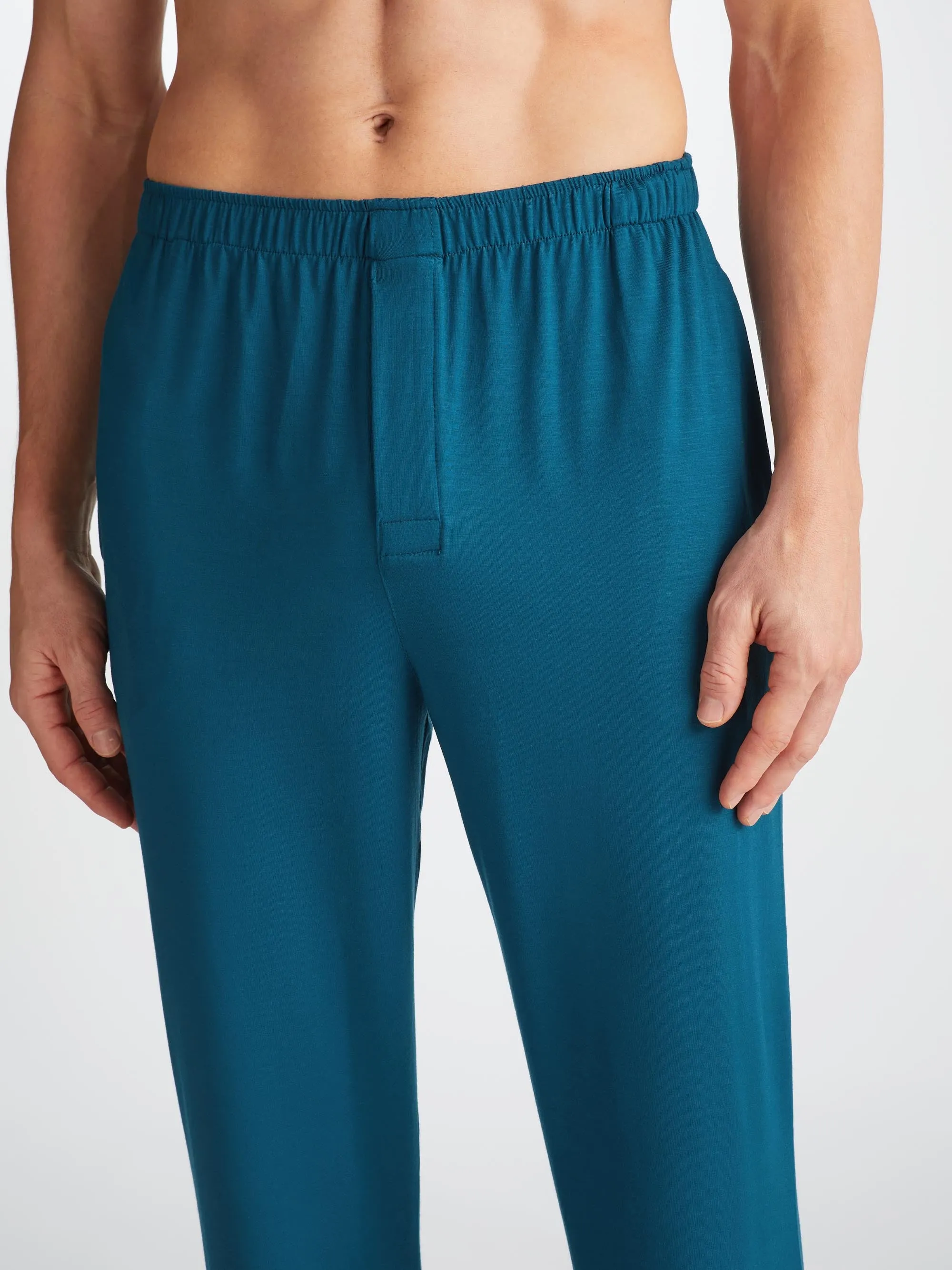 Men's Pajamas Basel Micro Modal Stretch Poseidon Blue sold by Derek Rose product image thumbnail 5