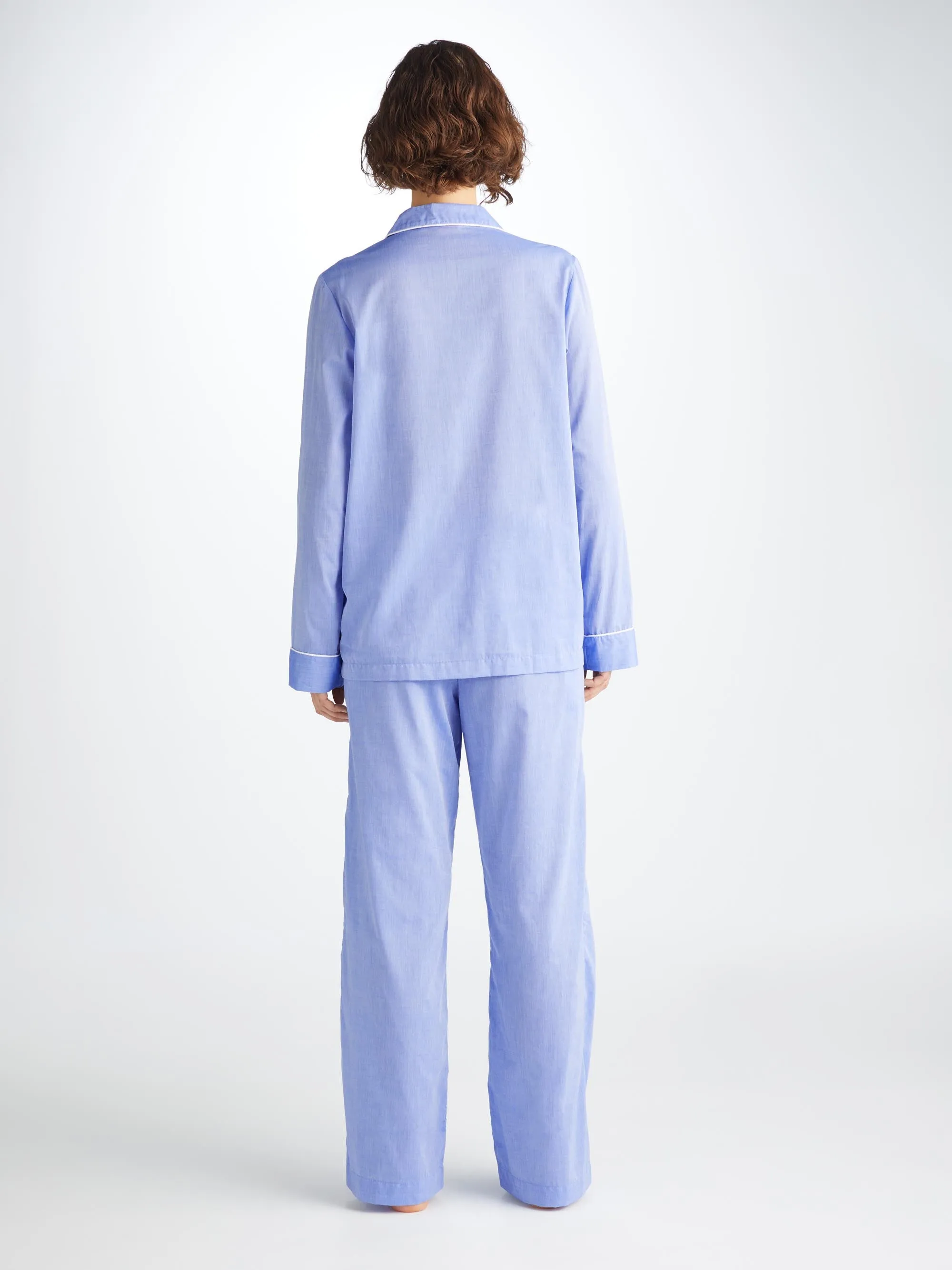 Women's Pajamas Amalfi Cotton Batiste Blue sold by Derek Rose product image thumbnail 4