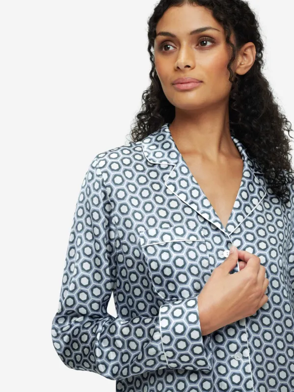 Women's Pyjamas Brindisi 75 Silk Satin Multi sold by Derek Rose