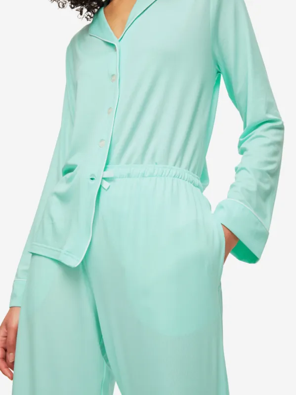 Women's Pyjamas Lara Micro Modal Stretch Mint sold by Derek Rose