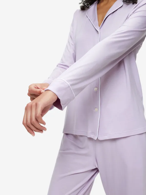 Women's Pyjamas Lara Micro Modal Stretch Lilac sold by Derek Rose