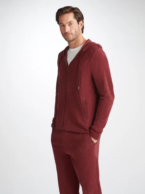 Men's Isaac Hoodie and Sweatpants Set Burgundy sold by Derek Rose