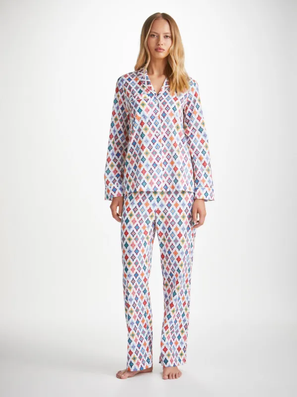 Women's Pyjamas Ledbury 66 Cotton Batiste Multi sold by Derek Rose