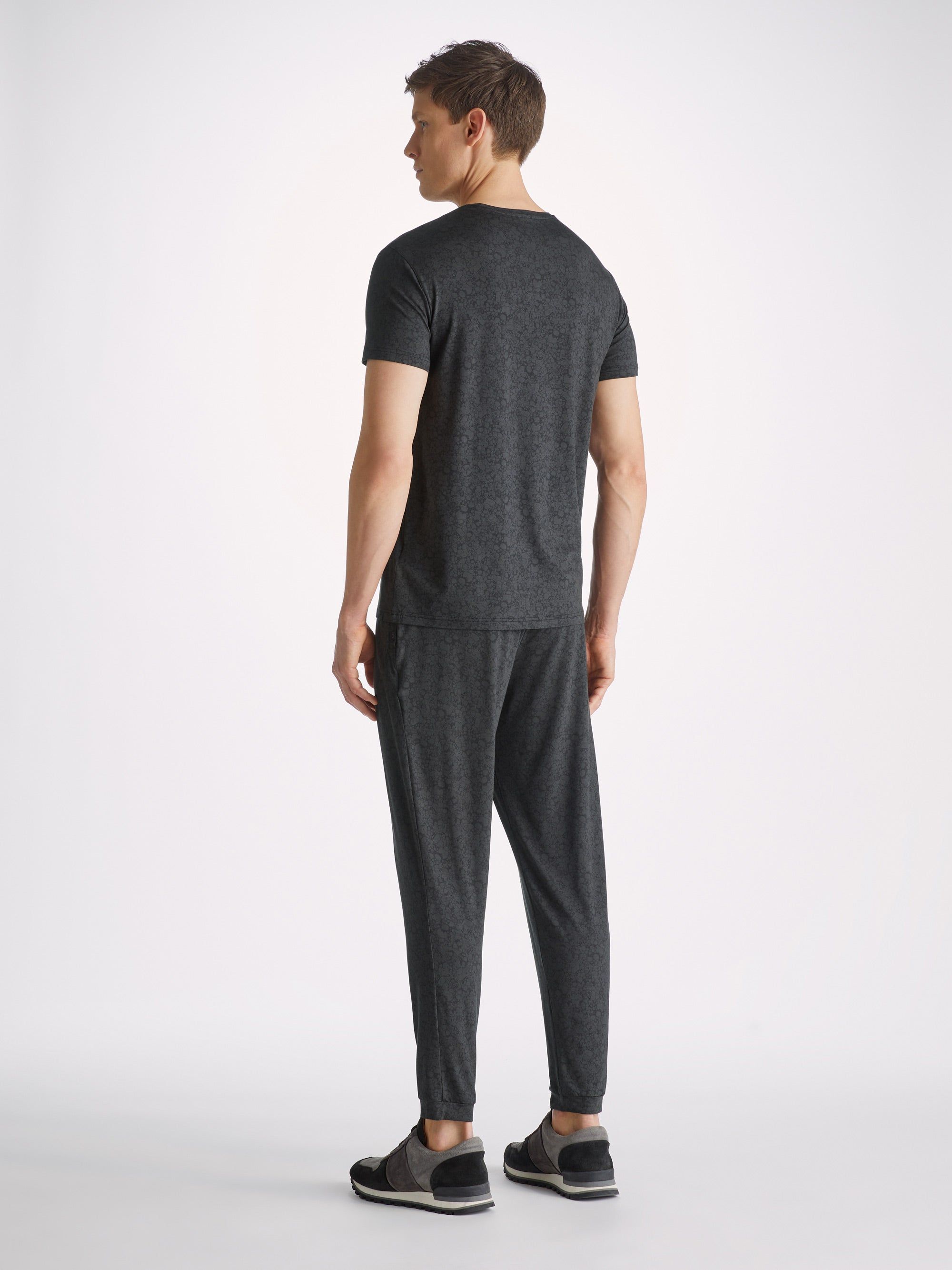 Men's Track Pants London 10 Micro Modal Black sold by Derek Rose product image thumbnail 4