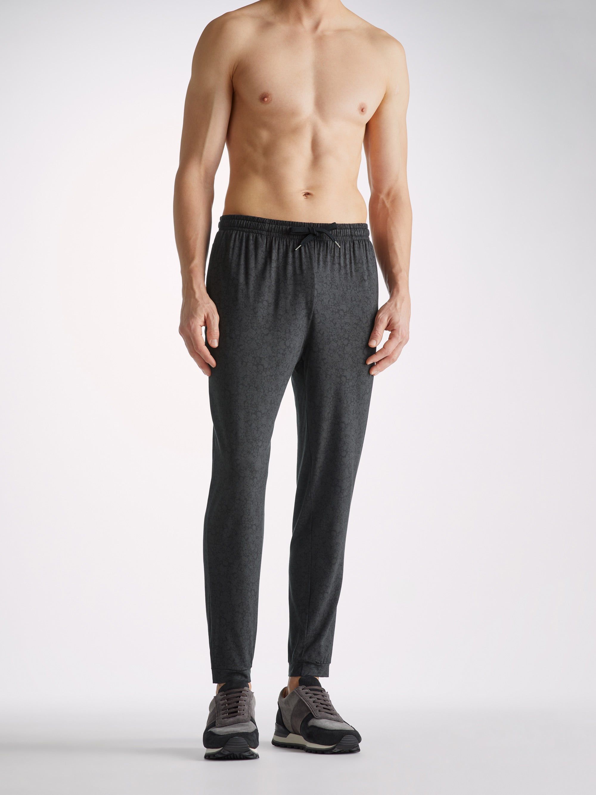 Men's Track Pants London 10 Micro Modal Black sold by Derek Rose product image thumbnail 5