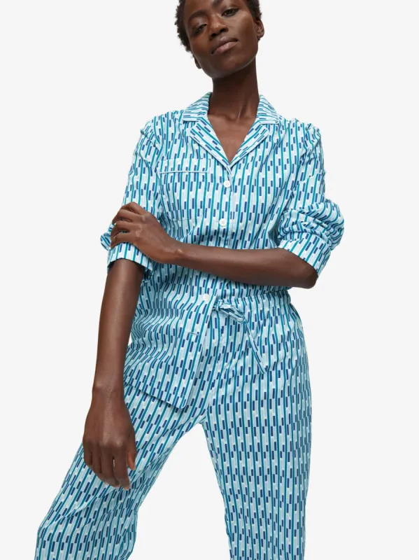 Women's Pyjamas Ledbury 53 Cotton Batiste Multi sold by Derek Rose