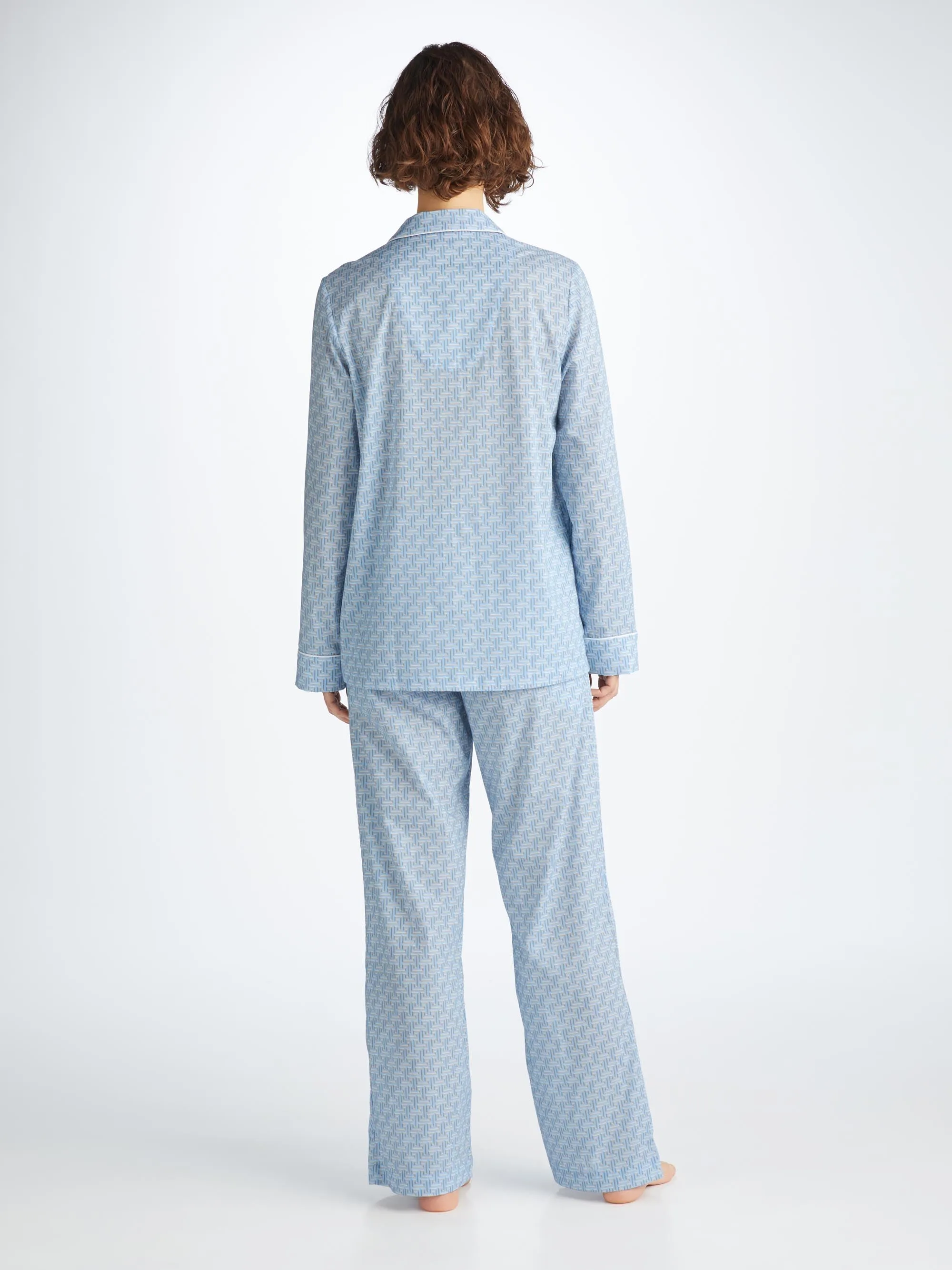 Women's Pajamas Ledbury 72 Cotton Batiste Blue sold by Derek Rose product image thumbnail 4