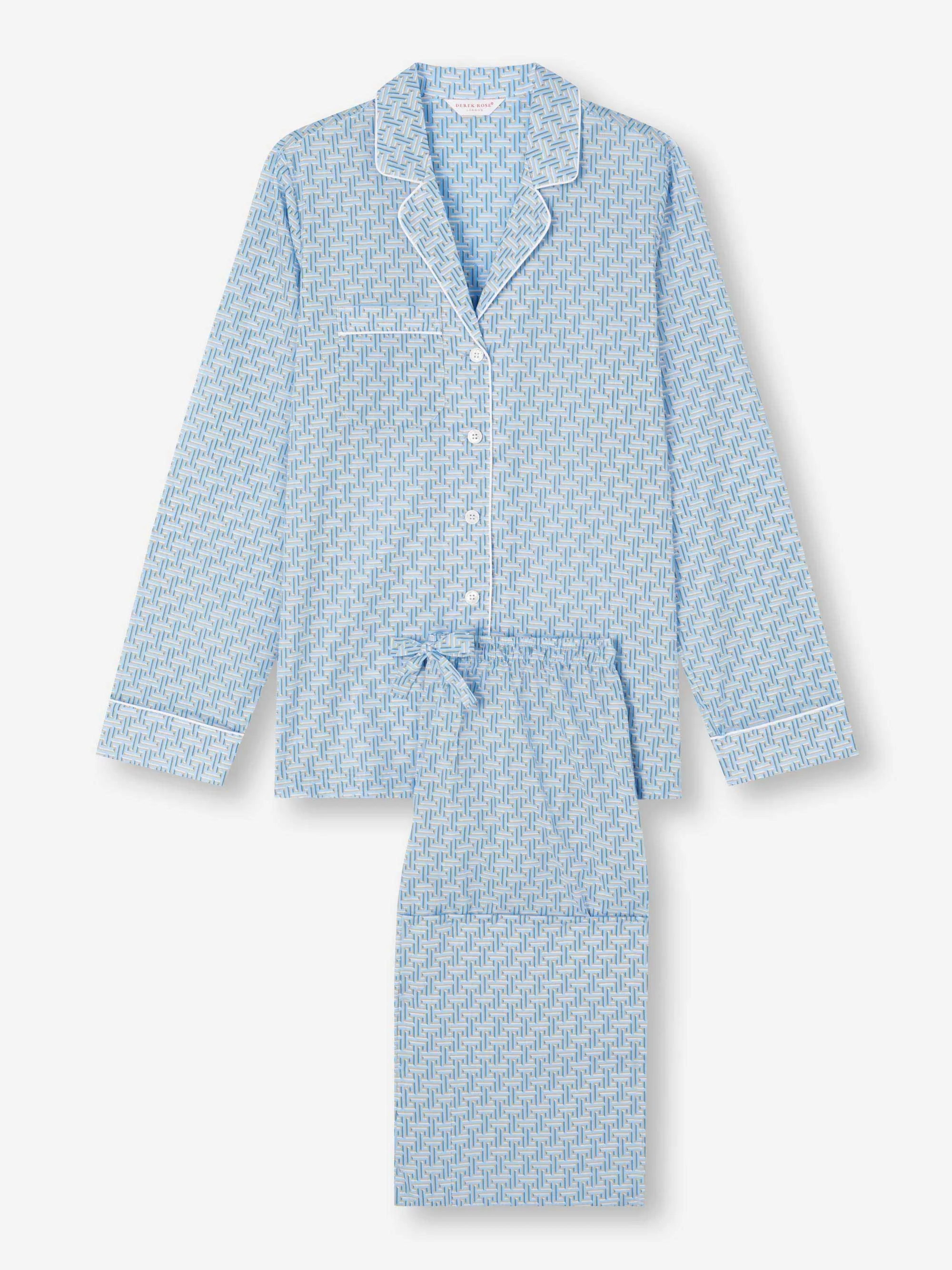 Women's Pajamas Ledbury 72 Cotton Batiste Blue sold by Derek Rose product image thumbnail 2