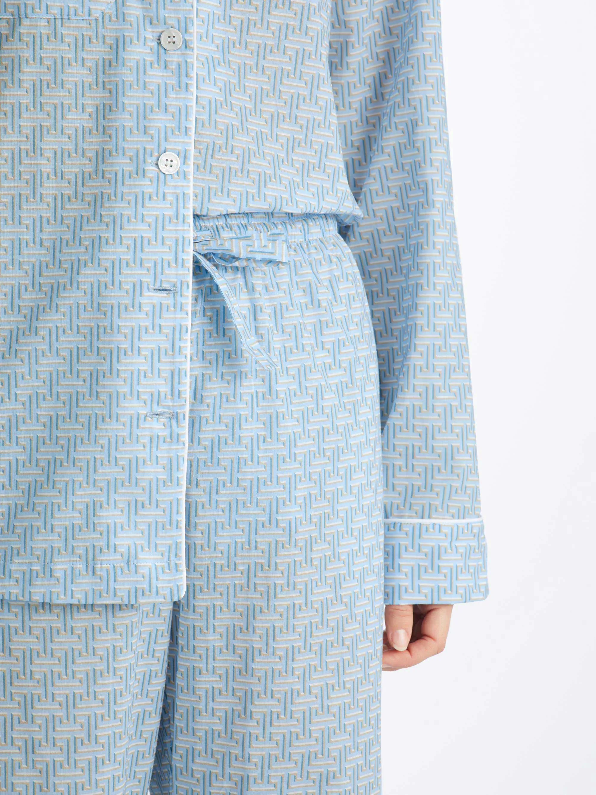 Women's Pajamas Ledbury 72 Cotton Batiste Blue sold by Derek Rose