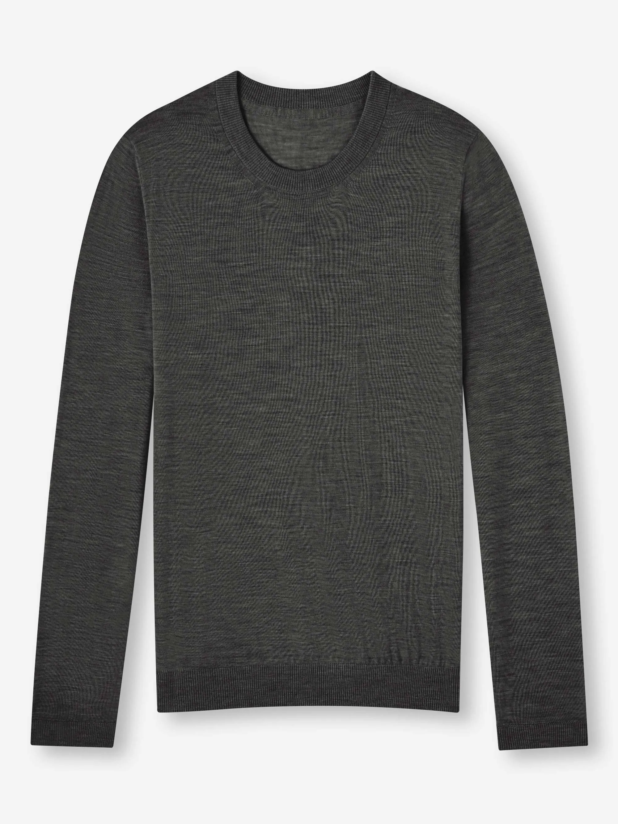 Men's Sweater Orson Merino Wool Charcoal sold by Derek Rose product image thumbnail 2