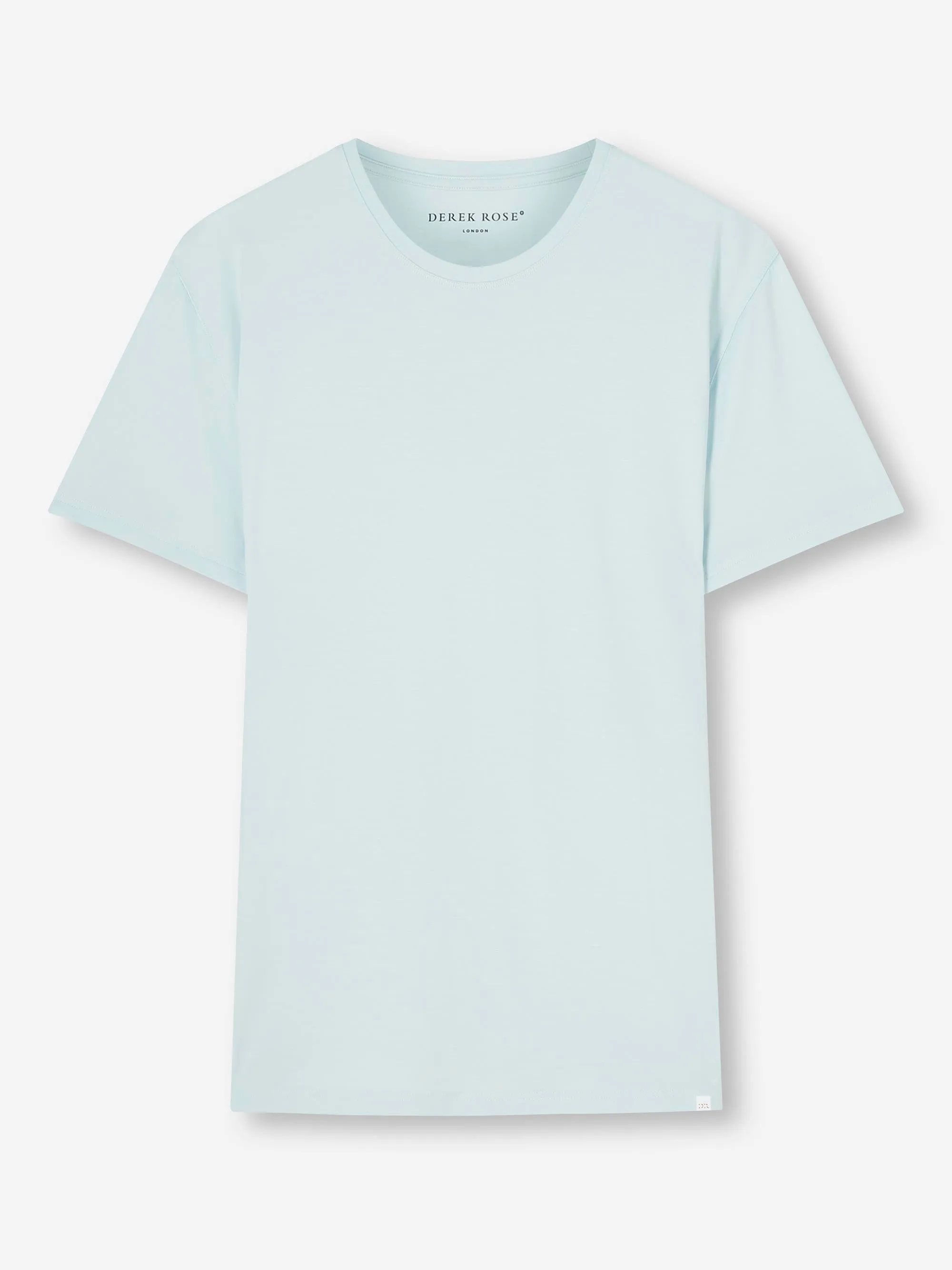 Men's T-Shirt Basel Micro Modal Stretch Ice Blue sold by Derek Rose product image thumbnail 2
